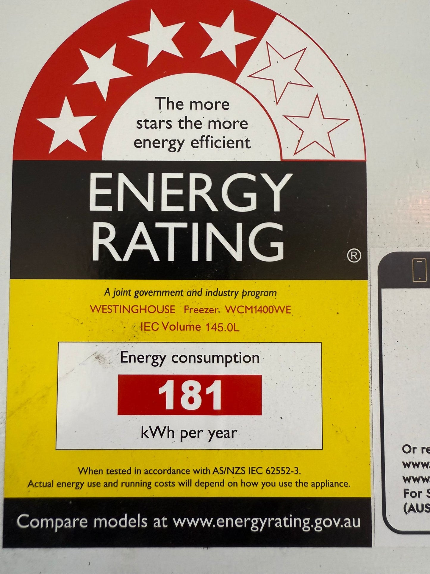 Factory Second Westinghouse 145 L Chest Freezer | ADELAIDE