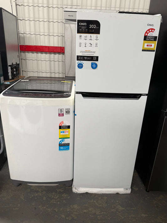 Chiq 202 Litres Fridge Freezer and lg 6.5 Kgs Washing Machine | ADELAIDE