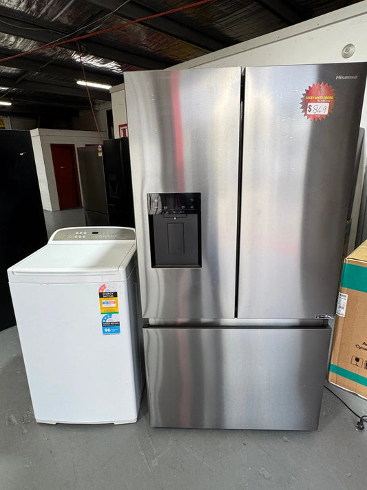 Combo deal refurbished Hisense 634 litres fridge freezer and fisher and paykel 8.5kg washer | SYDNEY