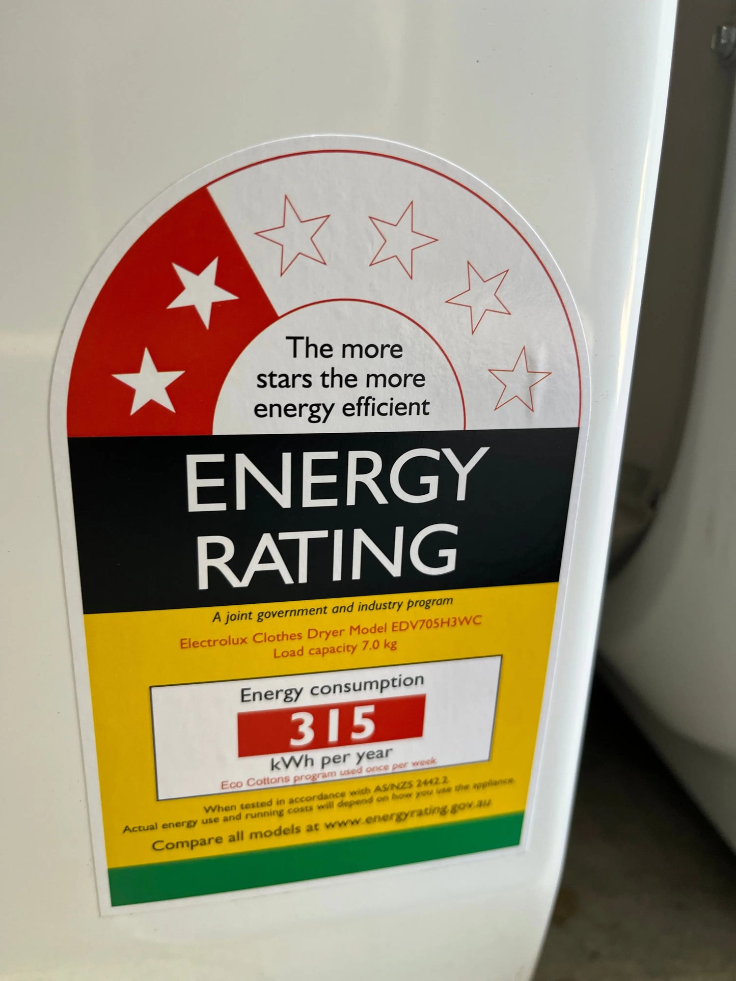 ELECTROLUX 7KG ULTIMATECARE VENTED DRYER EDV705H3WC | ALEXANDRIA