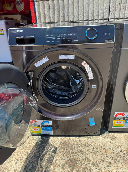 Factory Seconds Haier HWF85ANB1 8.5kg Front Load Washing Machine (Graphite) | SYDNEY