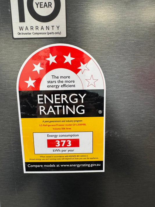 Factory Seconds LG LG 506L French Door Fridge with Slim In-Door Ice and Water Dispenser Matte Black GF-L500MBL | SYDNEY