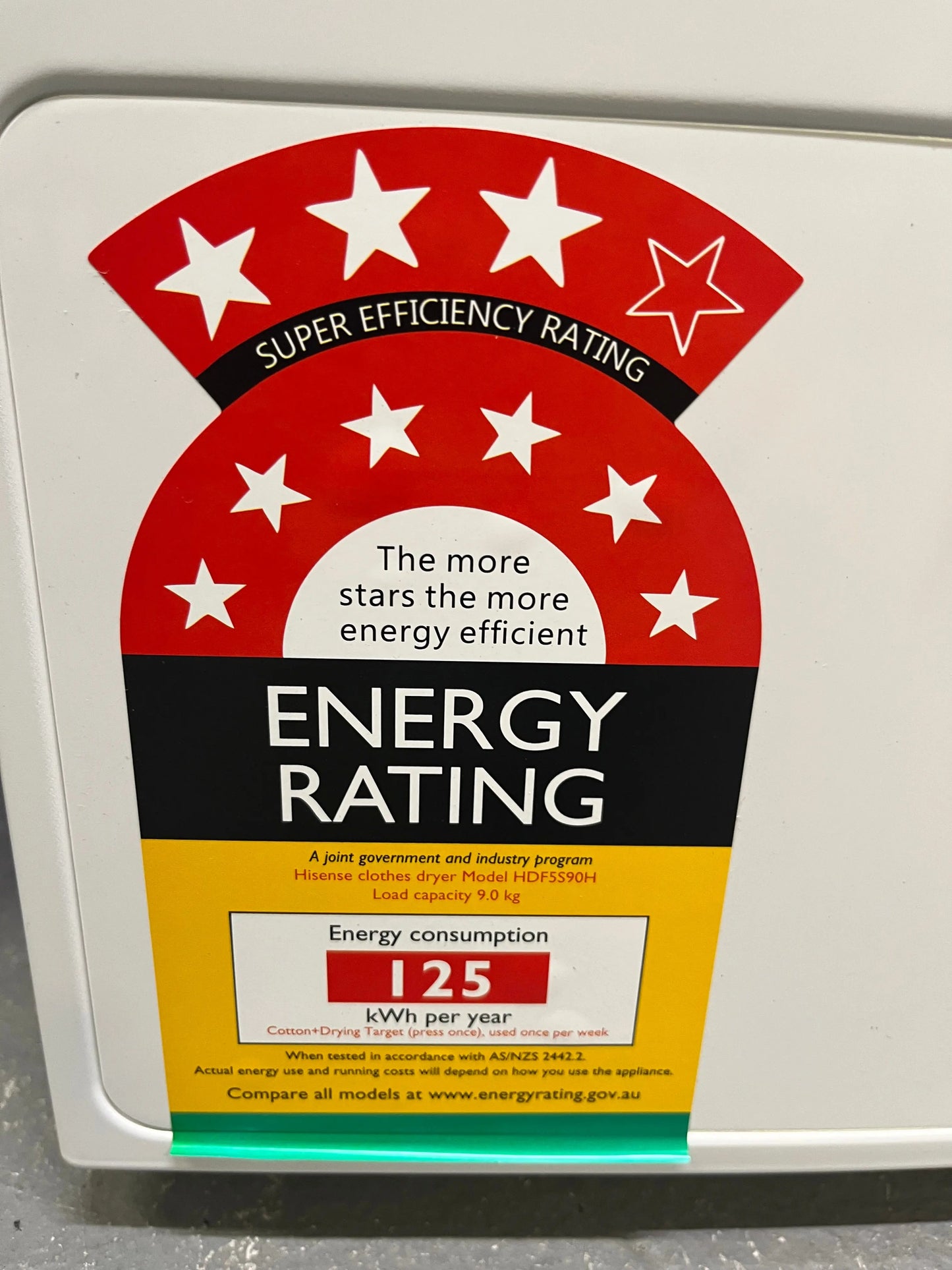 Factory second Hisense 9 kgs heat pump dryer | ALEXANDRIA