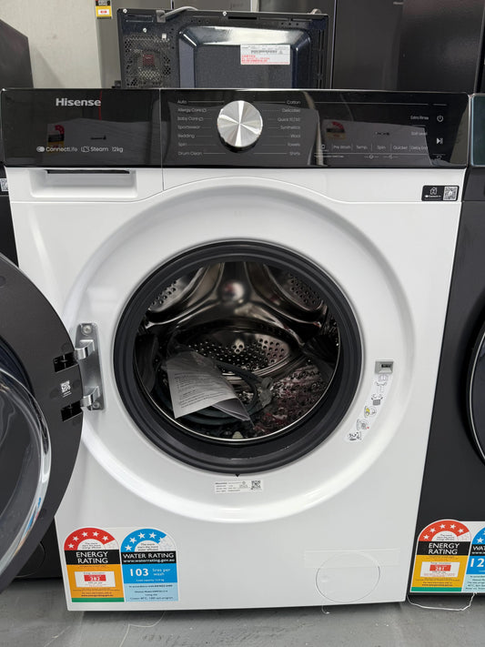 Hisense 12kg Front Load Washing Machine – Factory seconds | HWF5S1214 | MELBOURNE