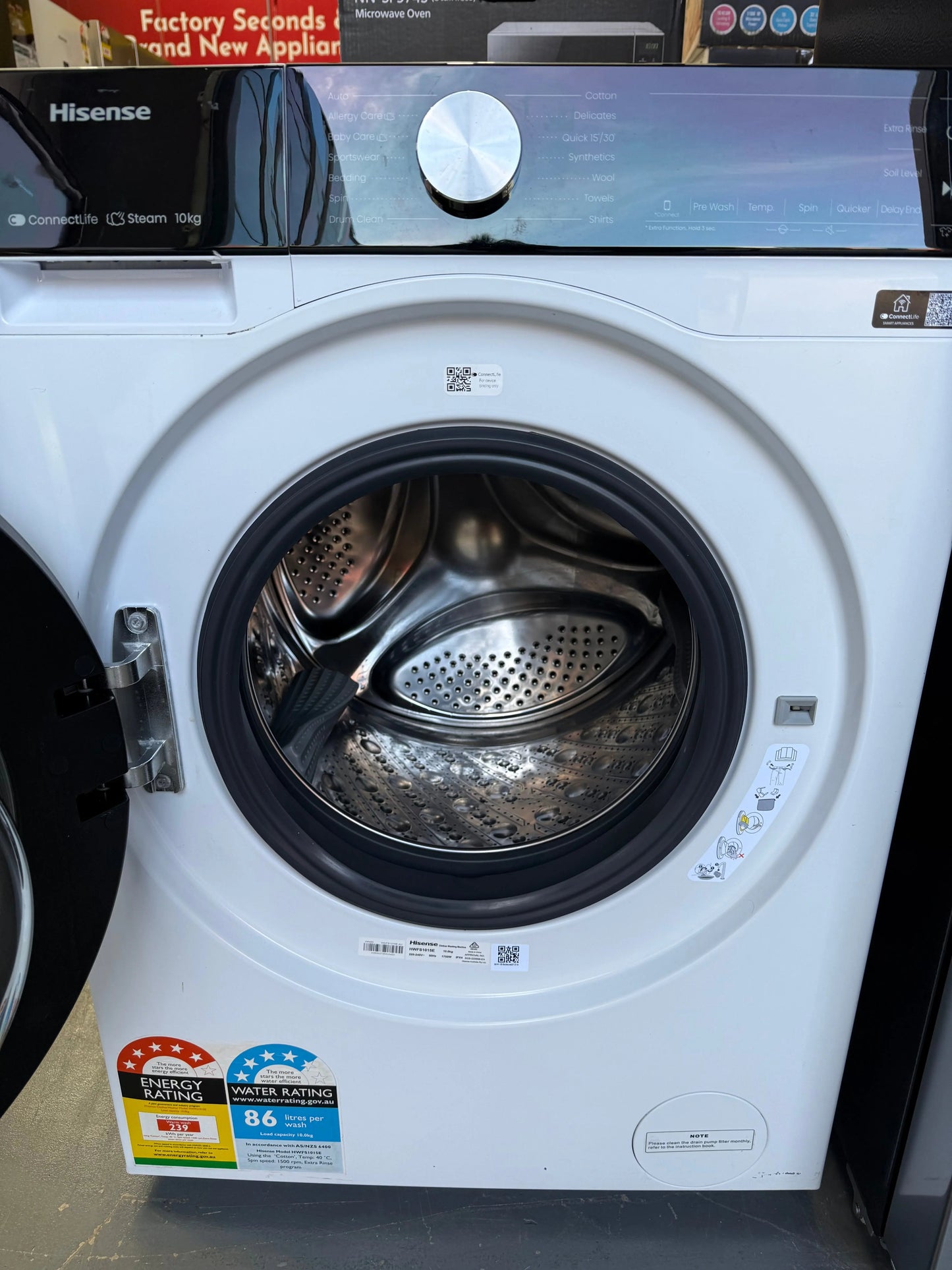 Hisense 483L French Door Fridge & 10kg Front Load Washer Combo | MELBOURNE