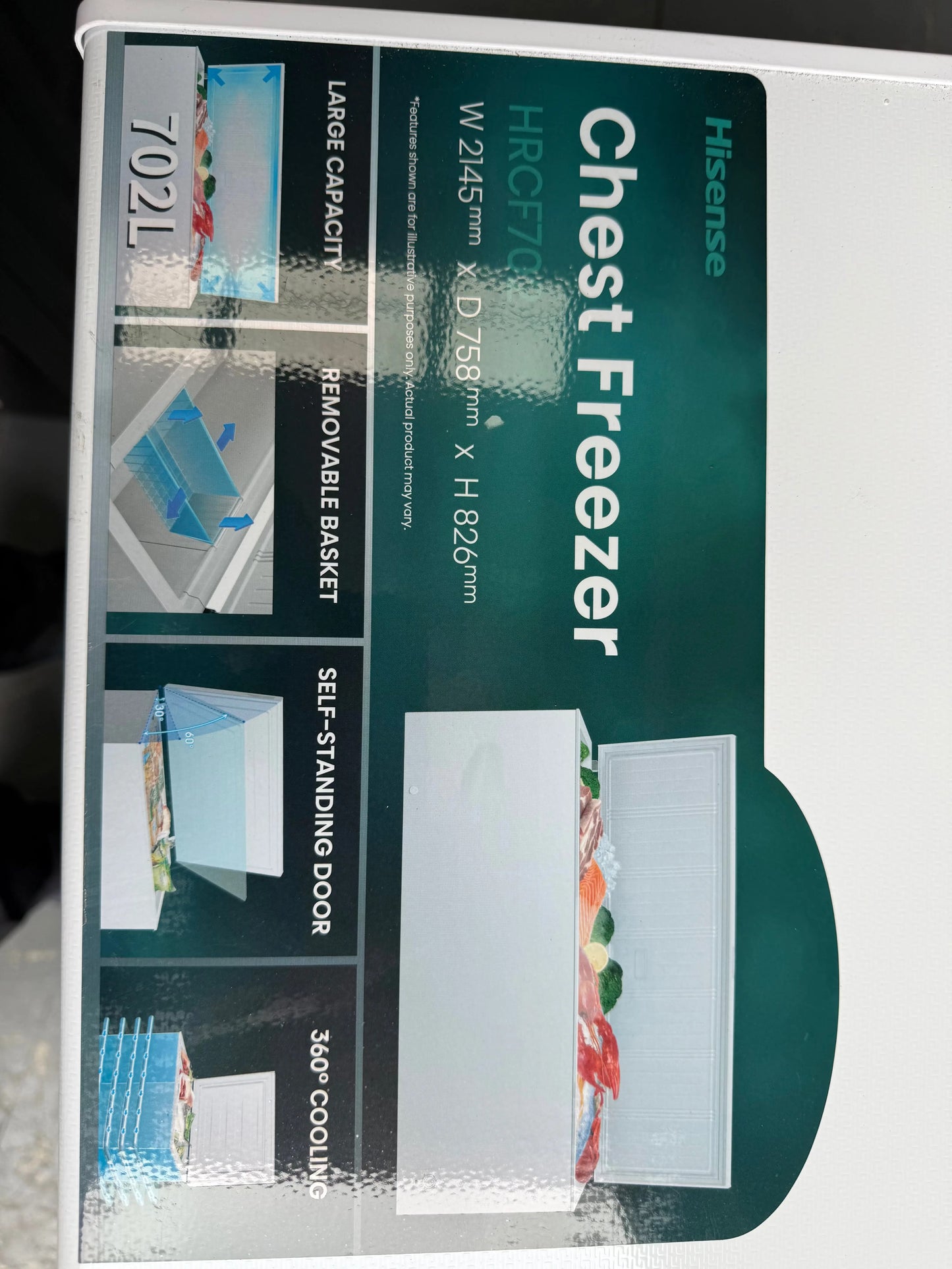 Hisense 702L Chest Freezer – Factory Seconds | White | HRCF702 | MELBOURNE