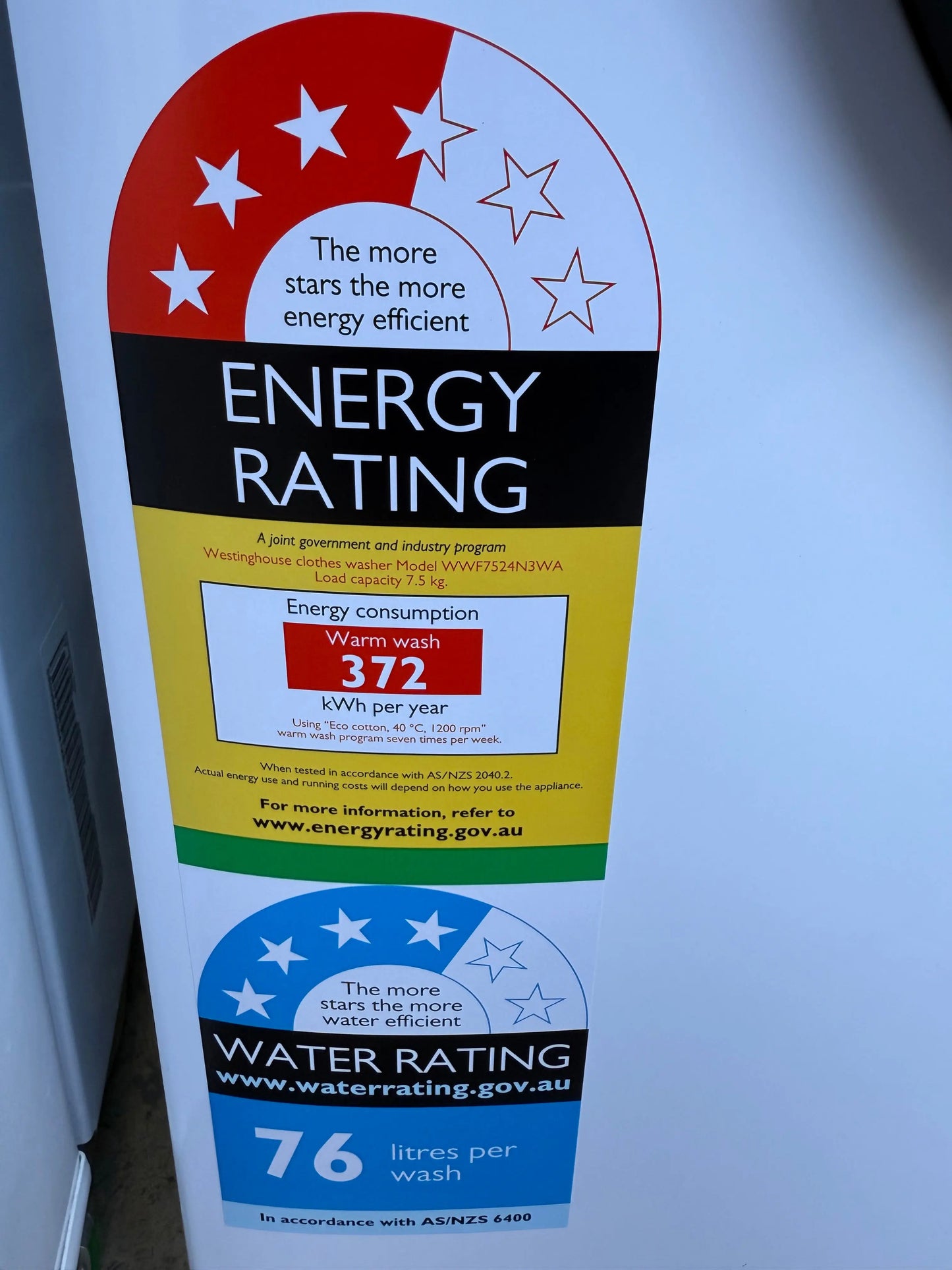 LG 515L Top Mount Fridge – Westinghouse 7.5kg Front Load Washer | MELBOURNE