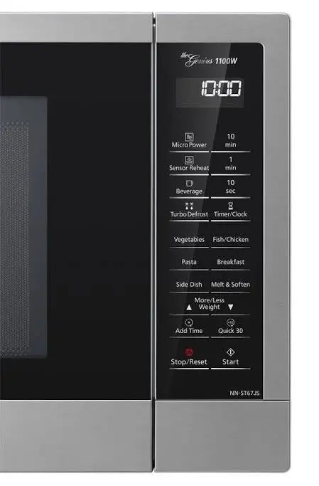 Panasonic 32L 1100W Inverter Microwave Stainless Steel
NN-ST67JSQPQ | SYDNEY