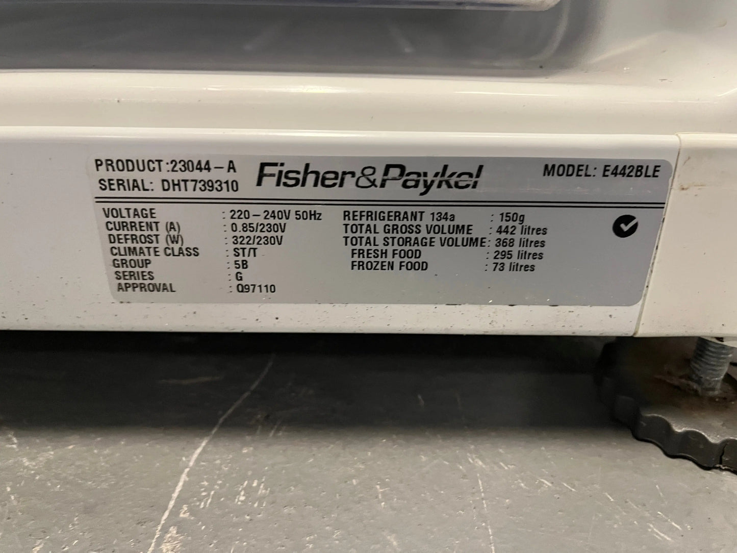 Refurbished Fisher and paykel 440L fridge freezer | ALEXANDRIA