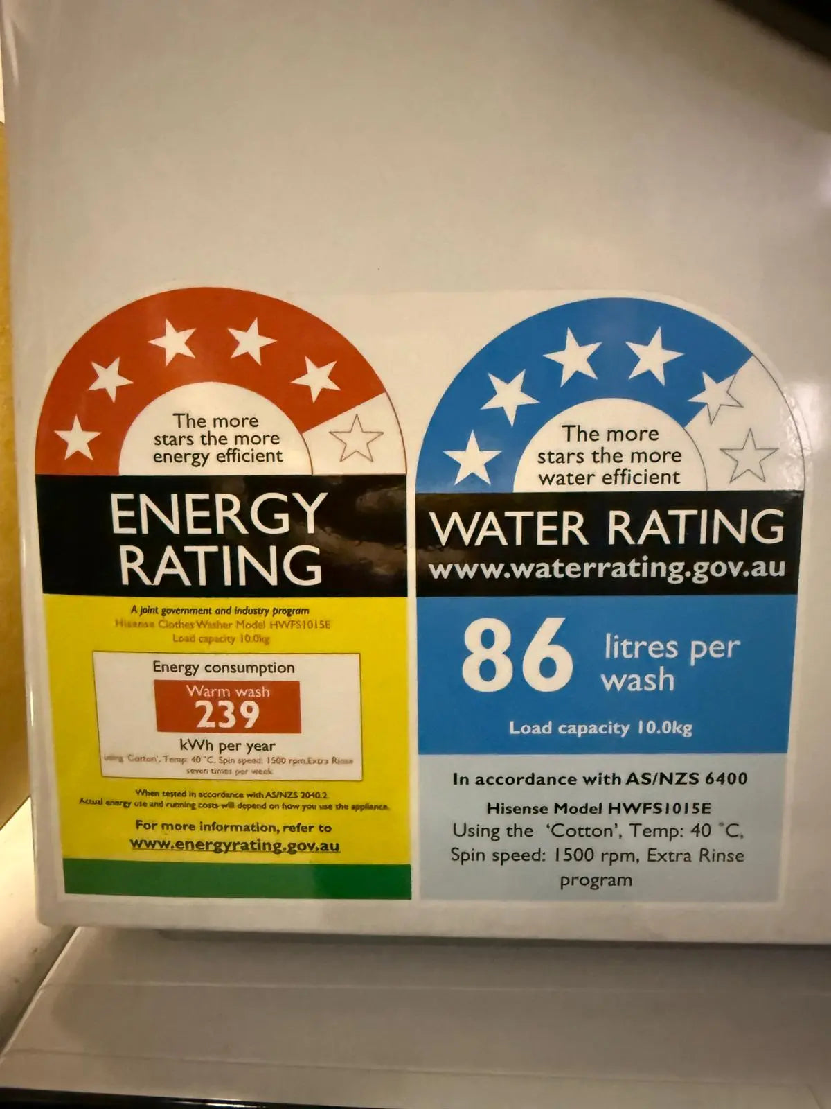 Refurbished Hisense 10kg Washing Machine | BRISBANE