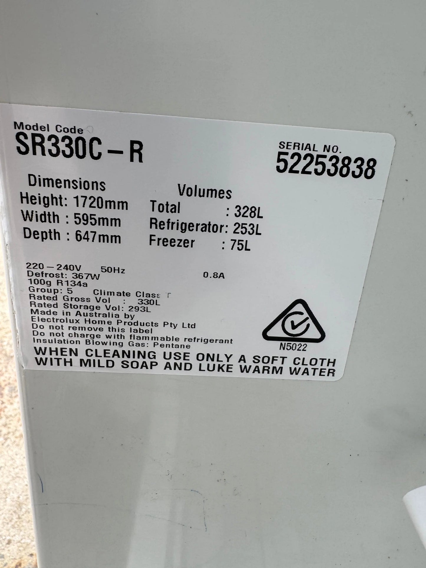 Refurbished Simpson 328 litres fridge freezer | SYDNEY