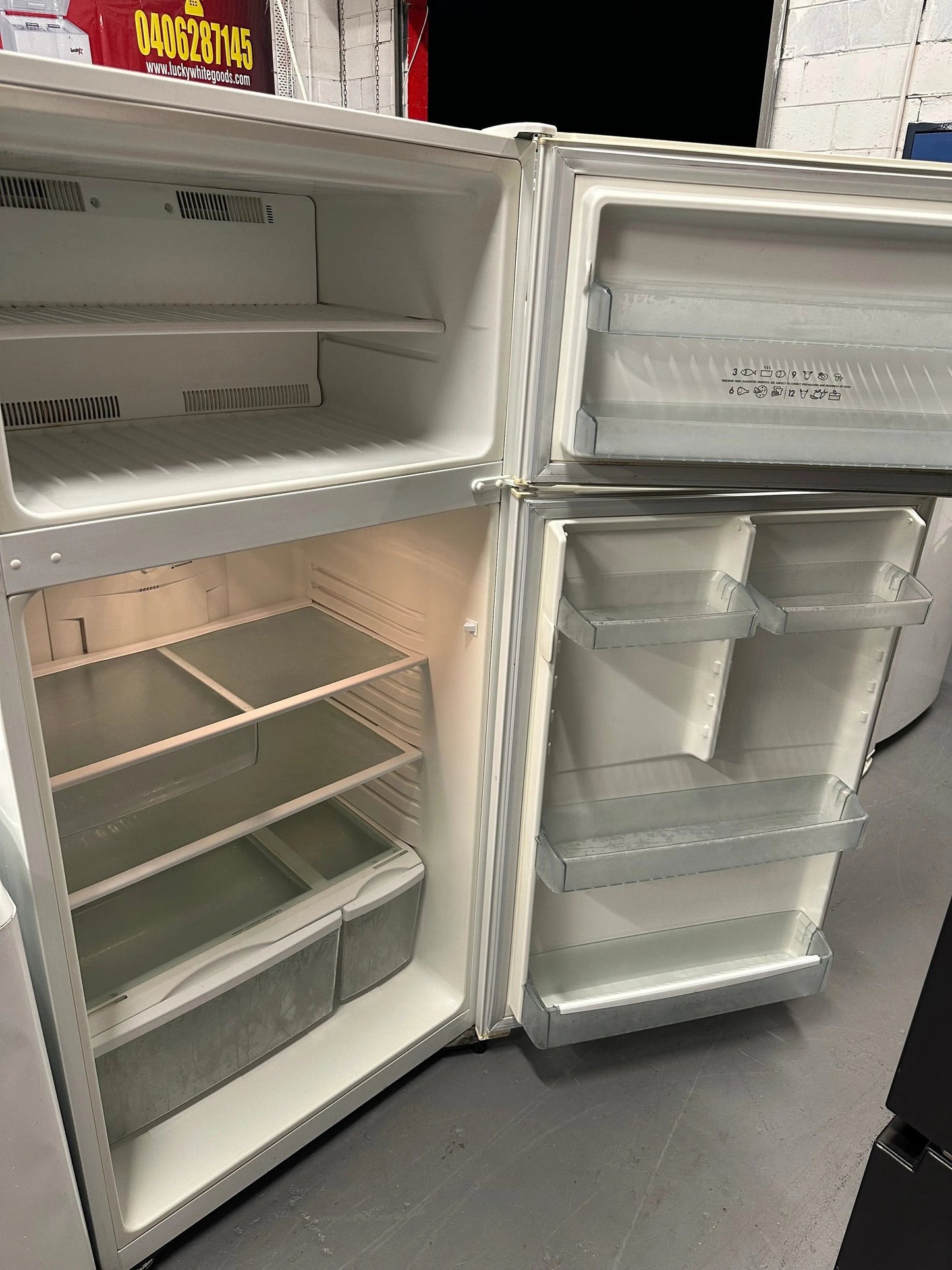 Refurbished Westinghouse 520 ltr top mount fridge freezer & Samsung 6.5 kg top loader washer | SYDNEY