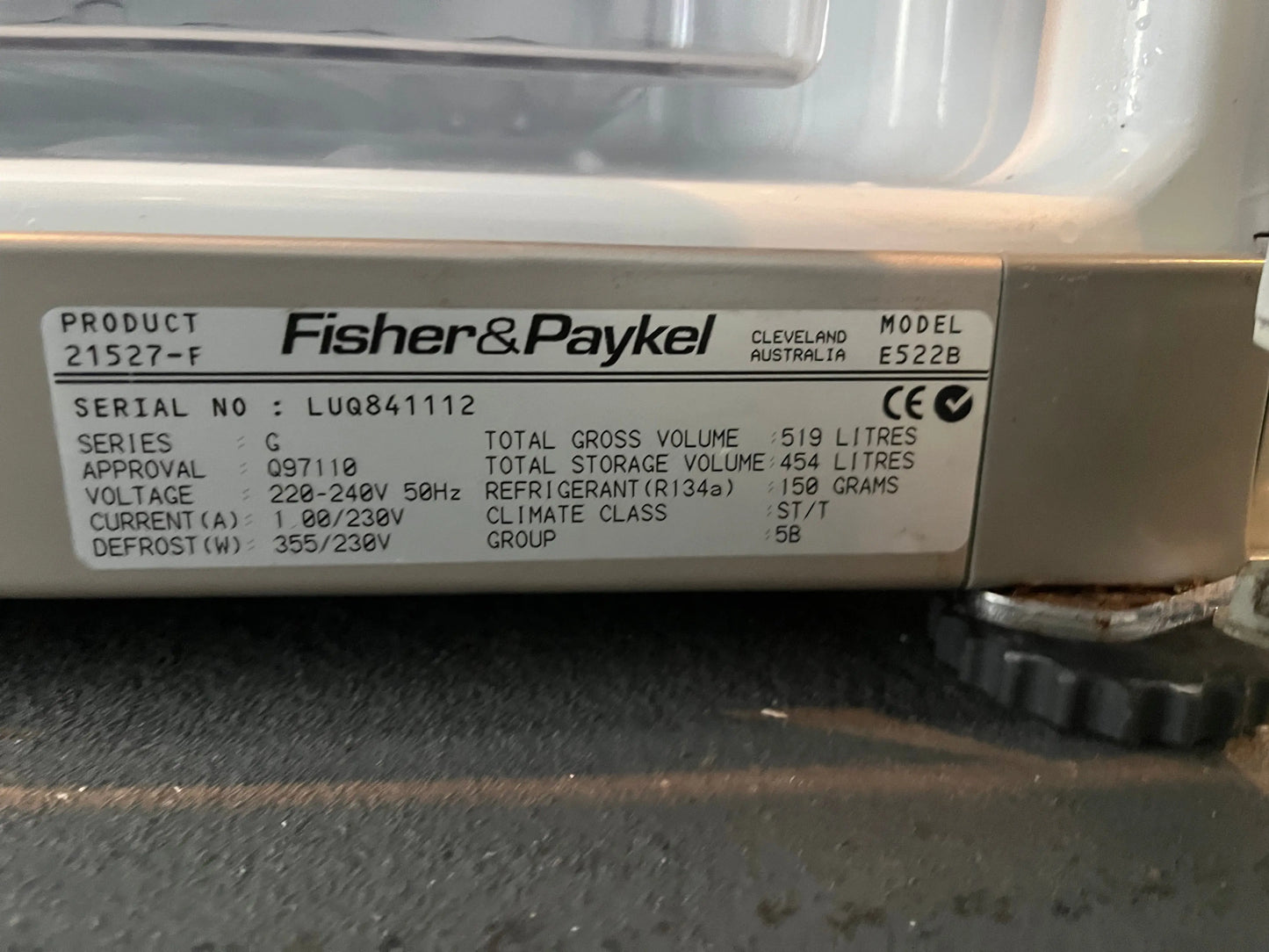 Refurbished fisher and paykel 519L bottom mount fridge freezer | ALEXANDRIA
