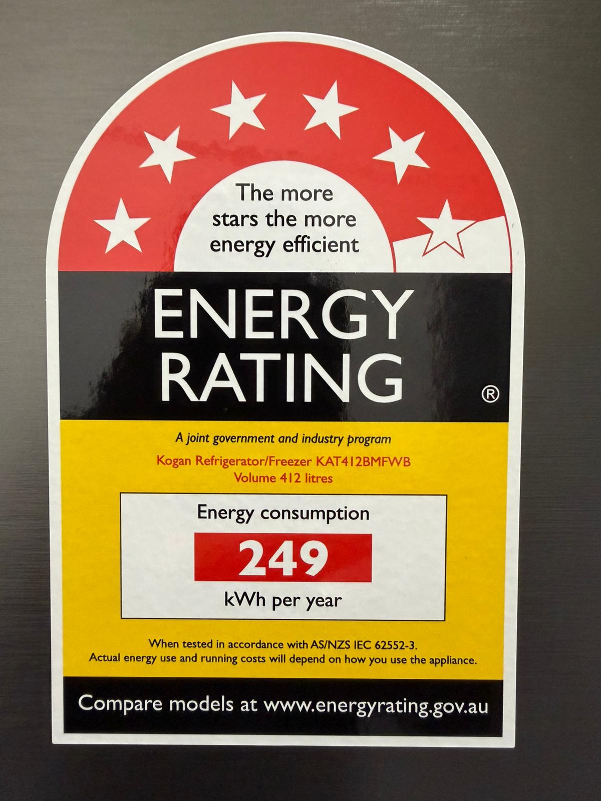 Brand New Kogan 412L Bottom Mount Fridge with Water Dispenser (Stainless Steel) | BRISBANE