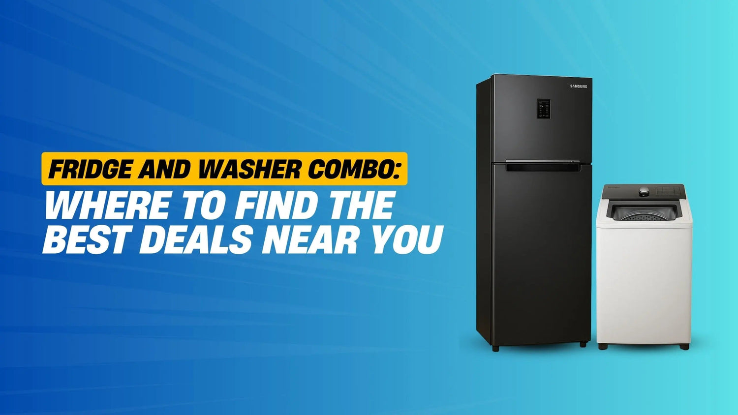 Fridge and Washer Combo