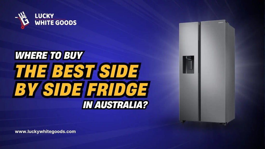 lucky white goods australia side by side fridge