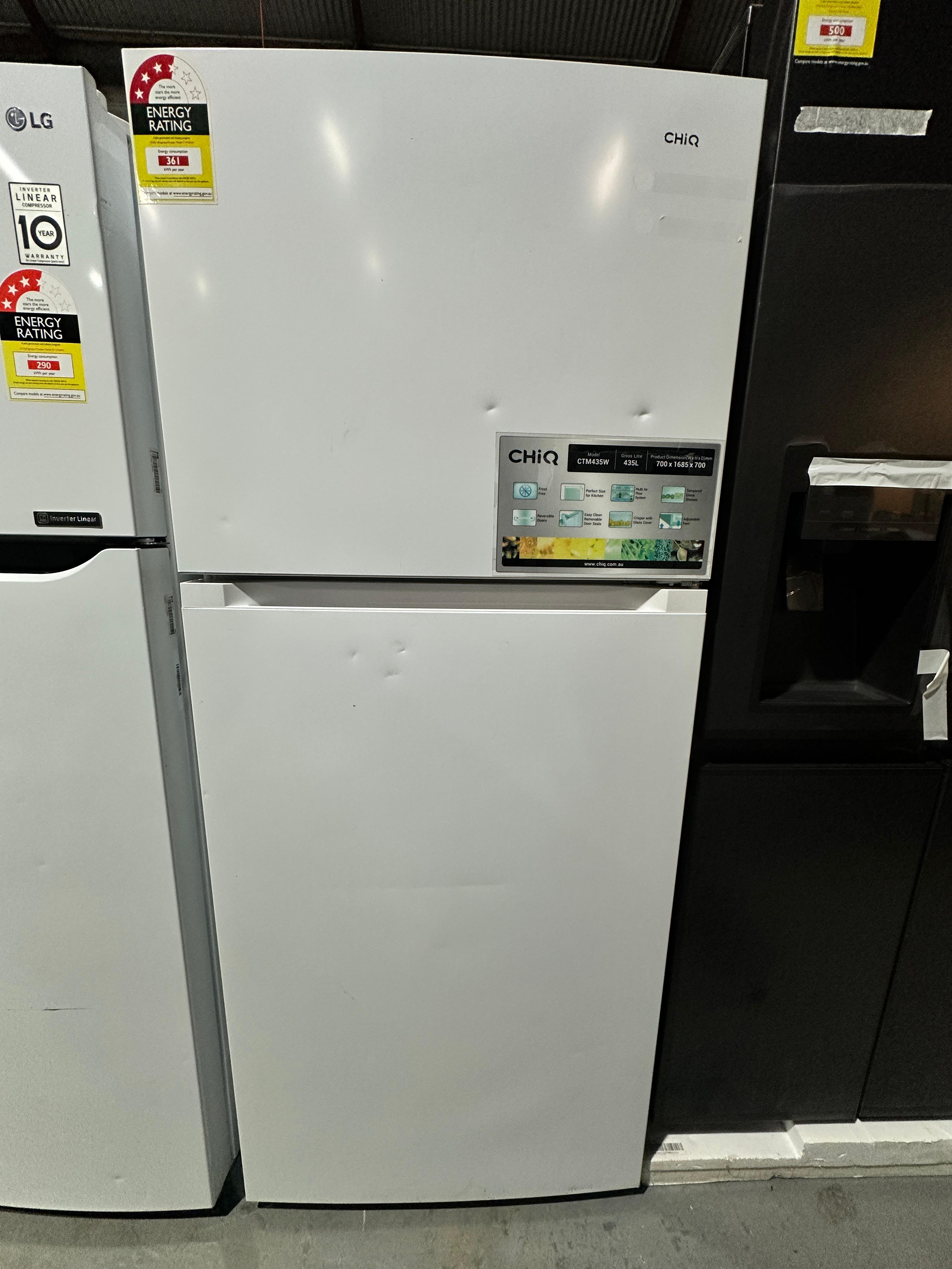 CHiQ 410L Top Mount Fridge Freezer – Refurbished