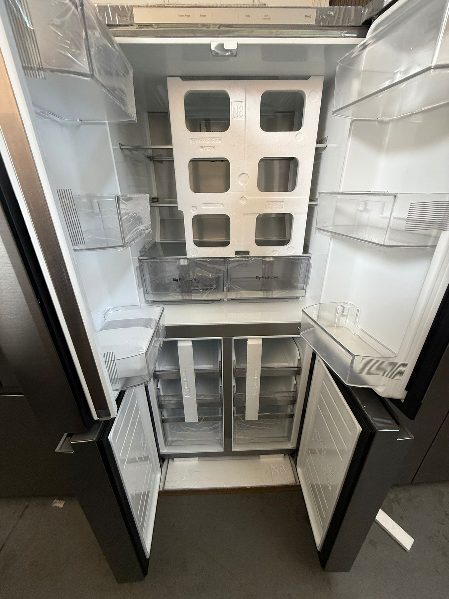 Factory Second LG 530 L Slim Quad Door Fridge – Stainless (GF-B505PL) | ADELAIDE