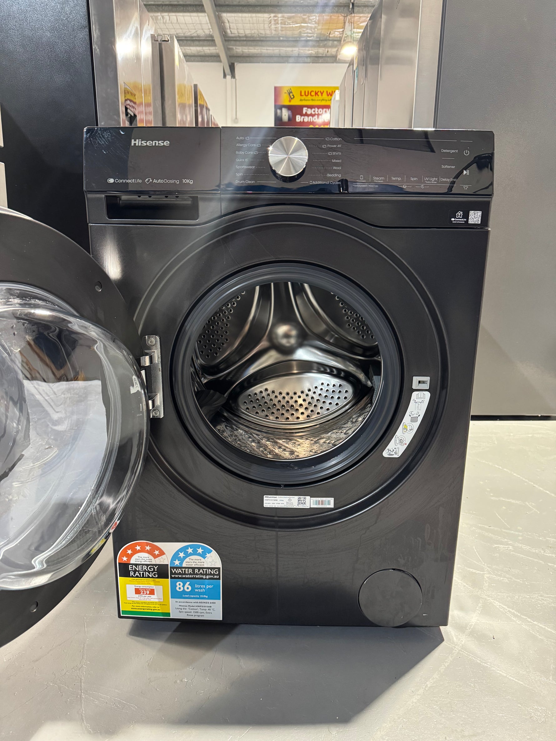Refurbished Hisense 10kg washing machine