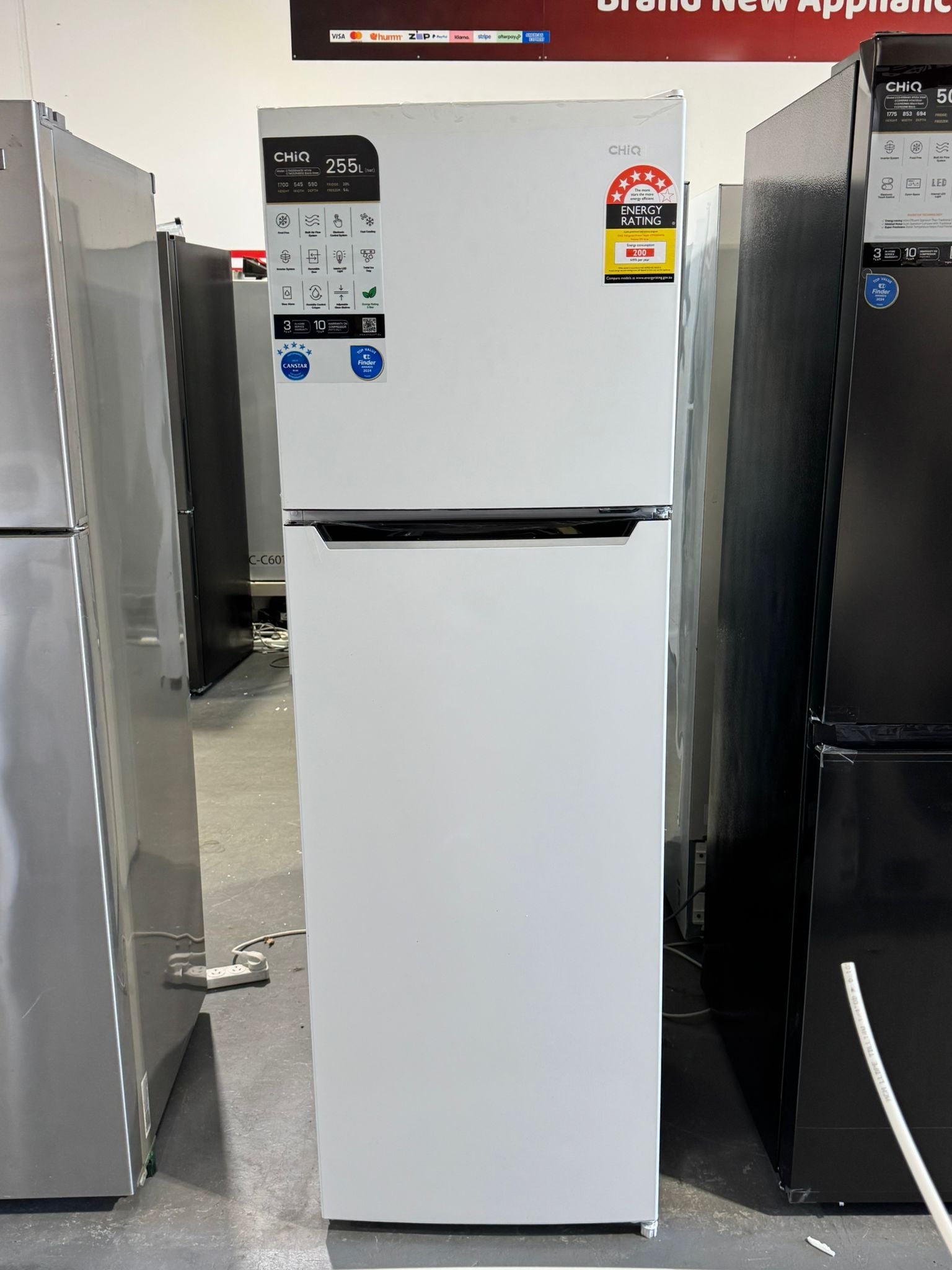 CHiQ 255L Top Mount Fridge Freezer – Factory Seconds | PERTH