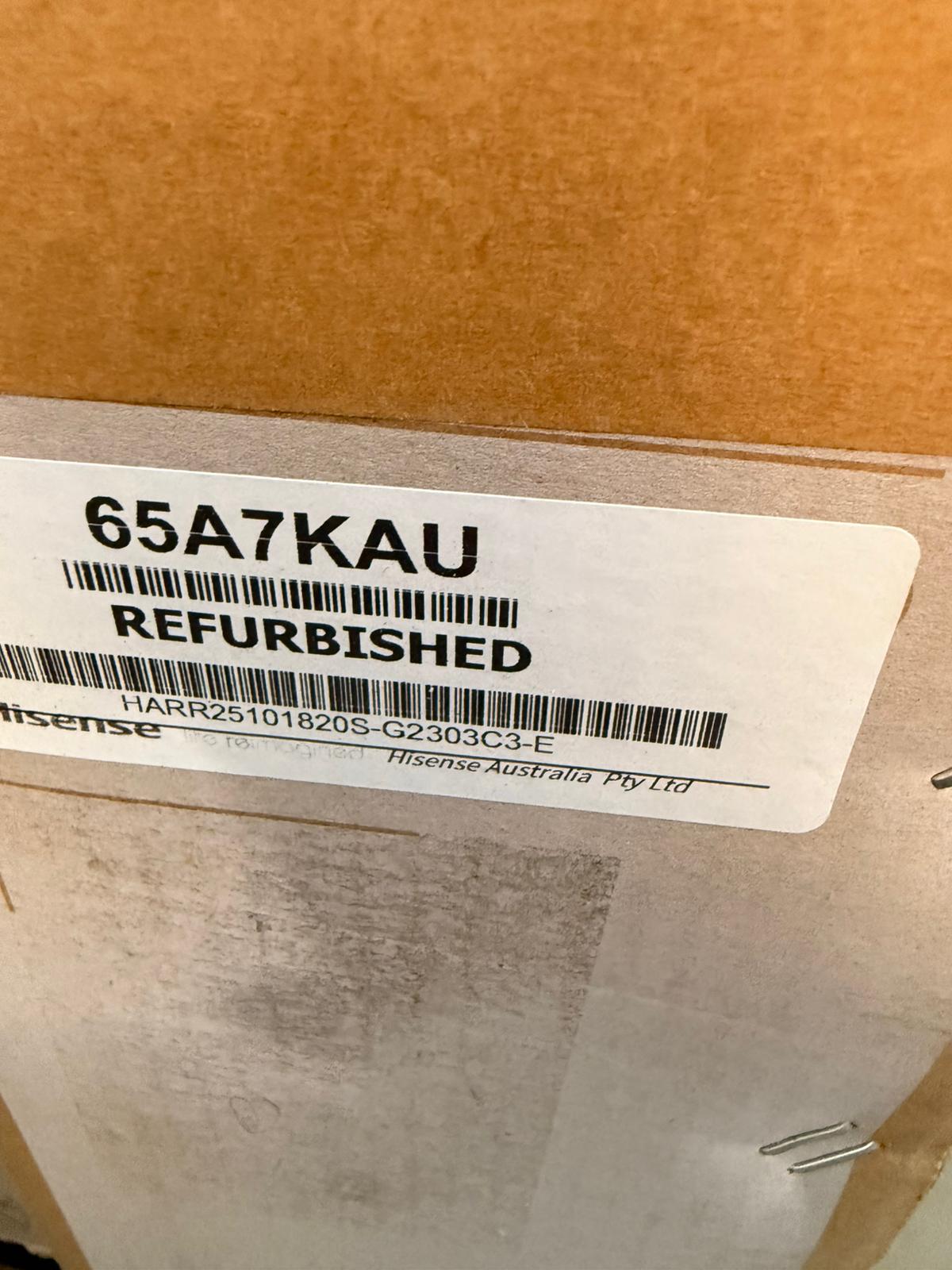 Hisense 65″ 4K Smart TV – Refurbished | Model: 65A7KAU