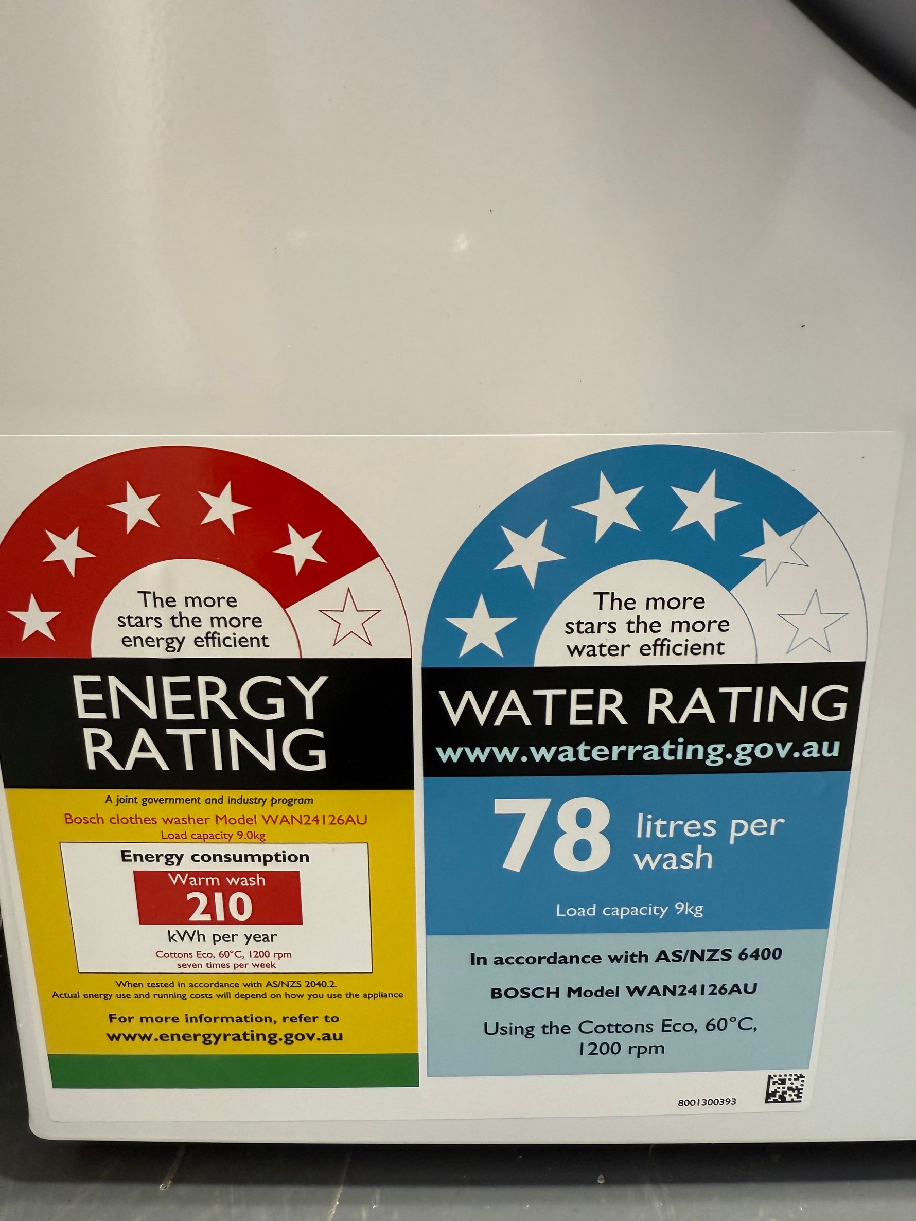 Bosch Series 4 9kg Front Load Washing Machine – Factory Seconds | WAN24126AU