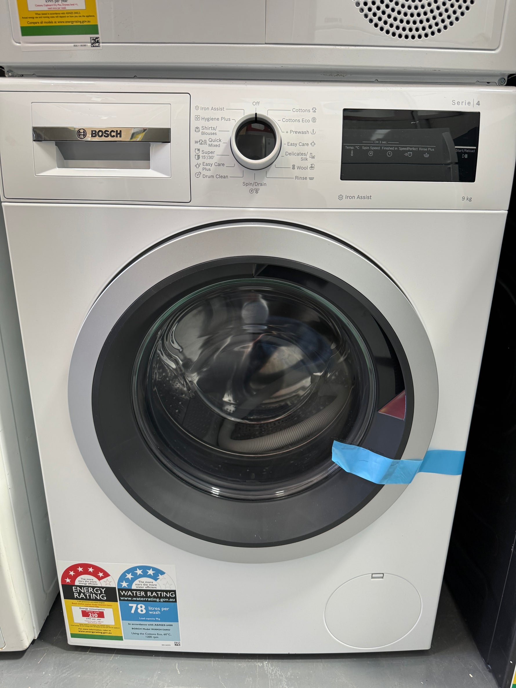 Bosch Series 4 9kg Front Load Washing Machine – Factory Seconds | WAN24126AU