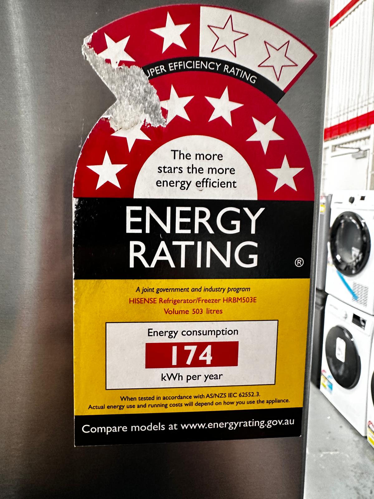 Factory Second – Hisense 503L EcoVision Bottom Mount Fridge Freezer | ADELAIDE