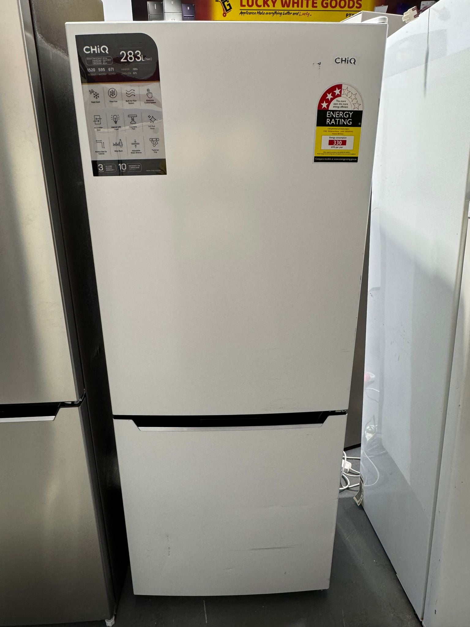 CHiQ 283L Bottom Mount Fridge Freezer – Refurbished | PERTH