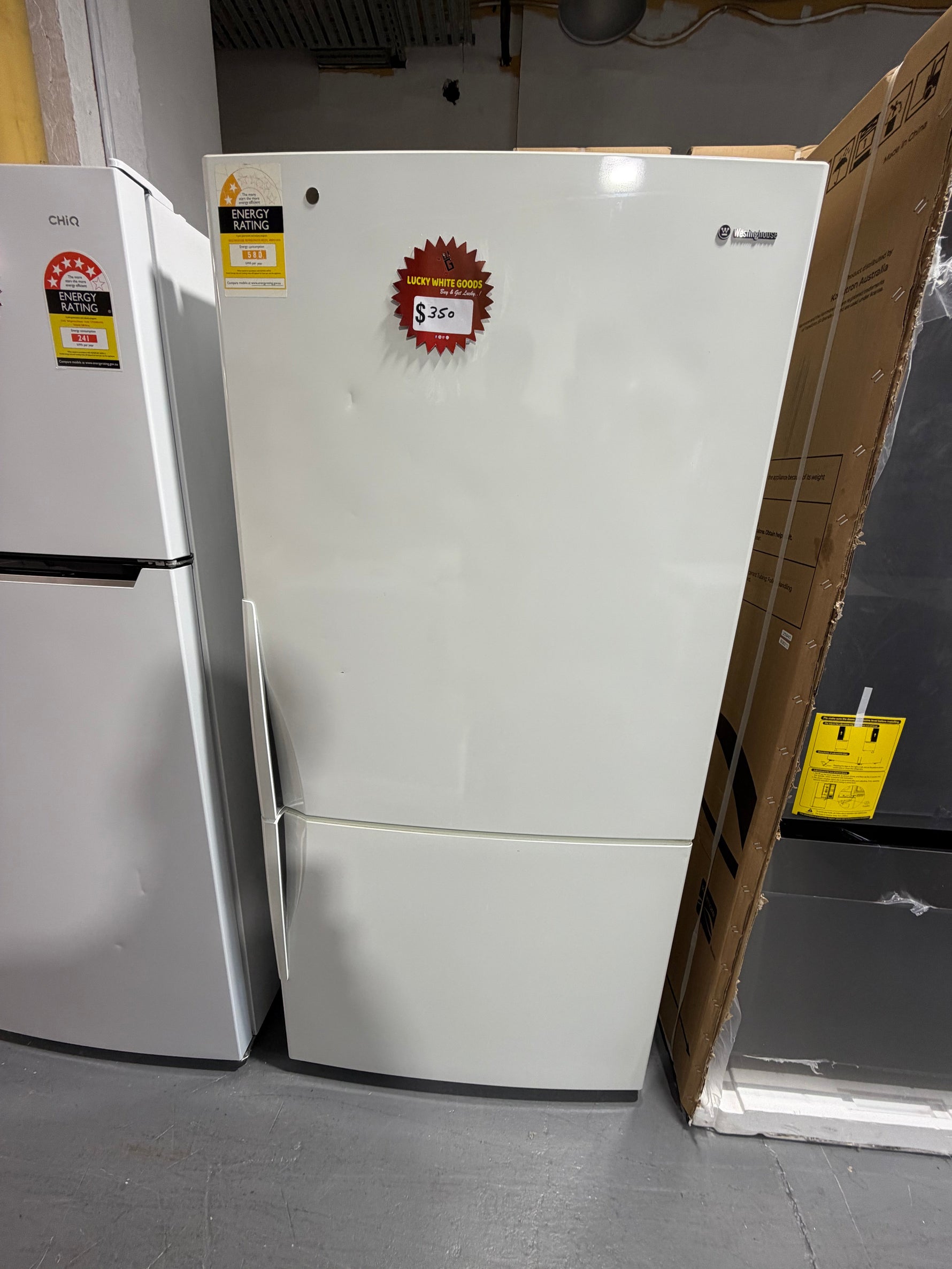 Refurbished Westinghouse 520 ltr bottom mount fridge freezer | ALEXANDRIA