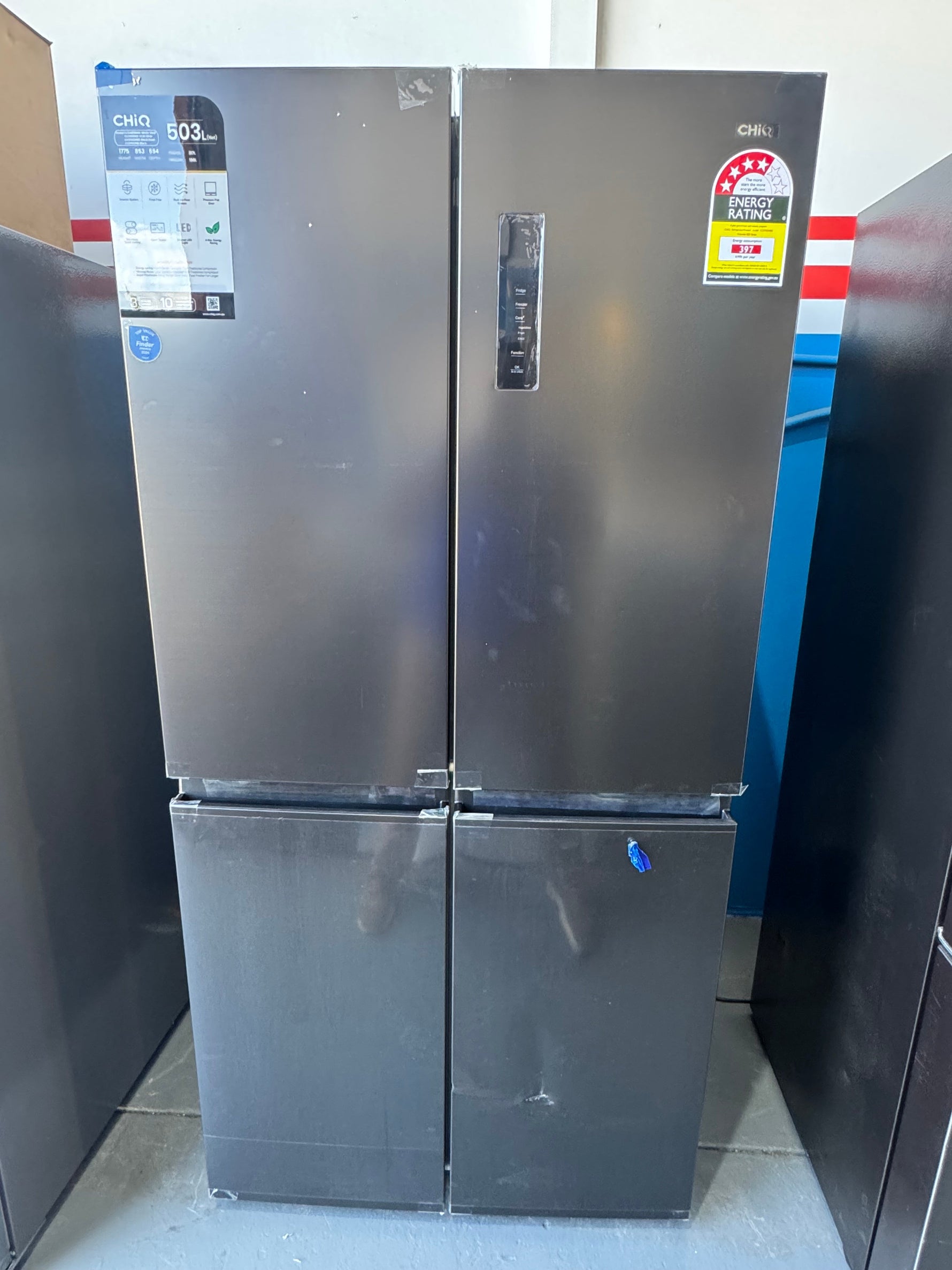 Factory seconds Chiq 503 litres fridge freezer | PERTH
