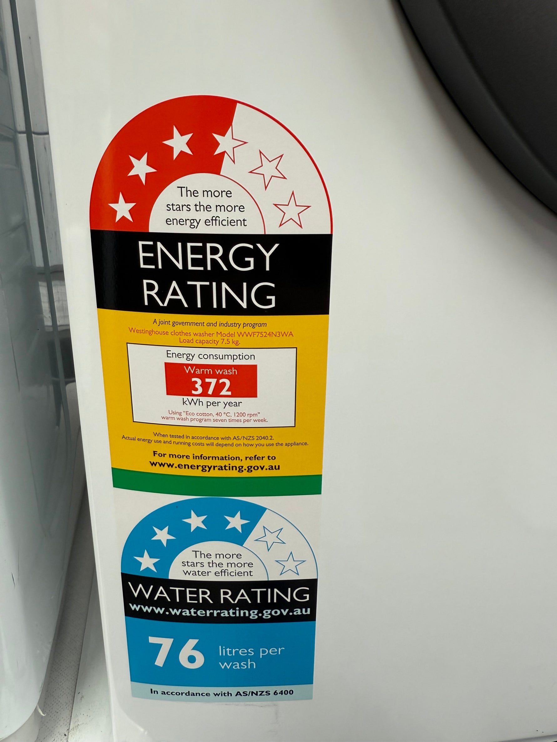 Westinghouse 7.5kg Front Load Washer – Factory Seconds | WWF7524N3WA