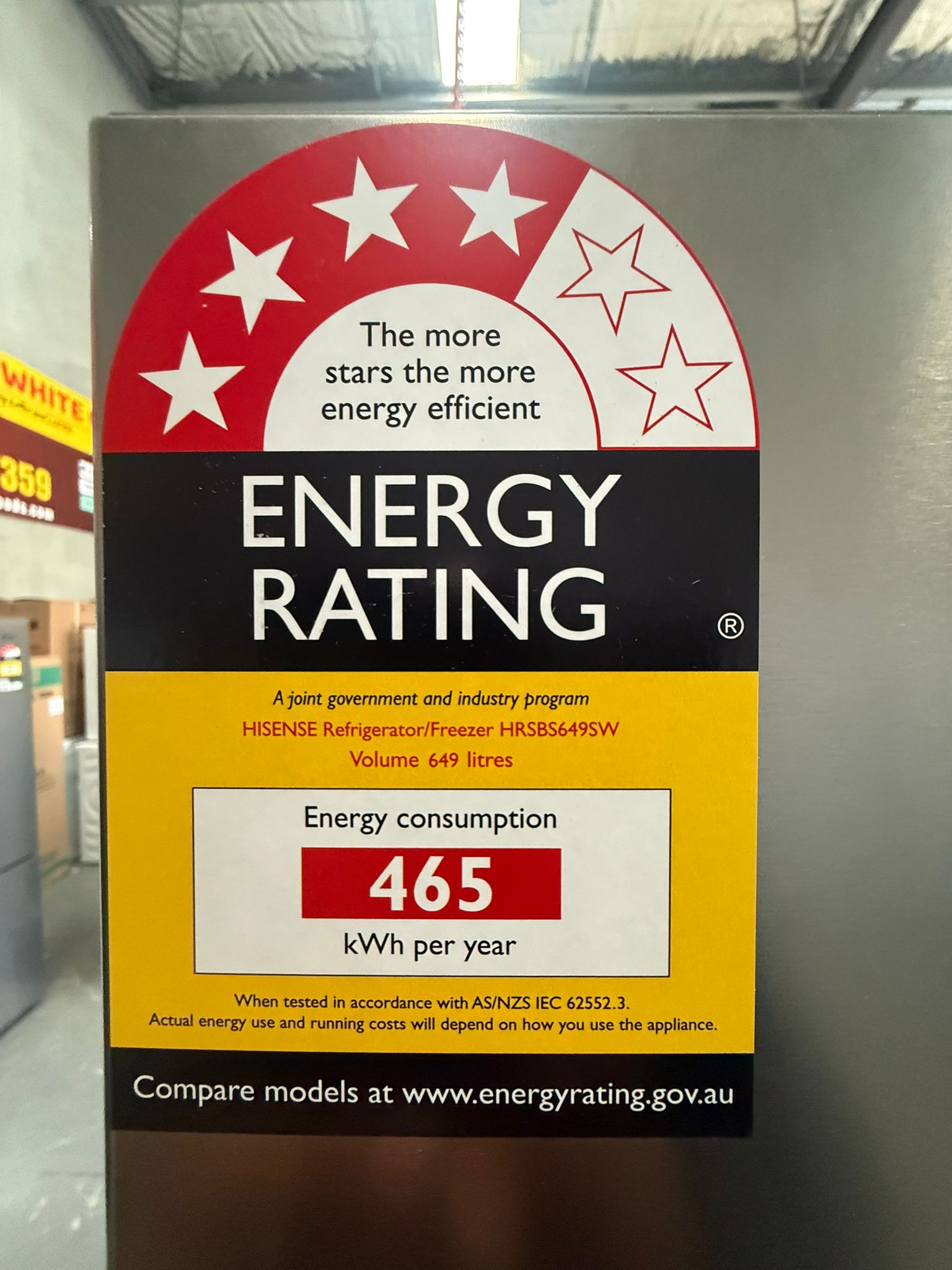 Hisense 649L Side by Side Refrigerator – HRSBS649SW – Like New | MELBOURNE