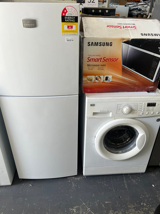 Kelvinator 202 litres fridge freezer and lg 7kg washing machine and Samsung oven | ADELAIDE