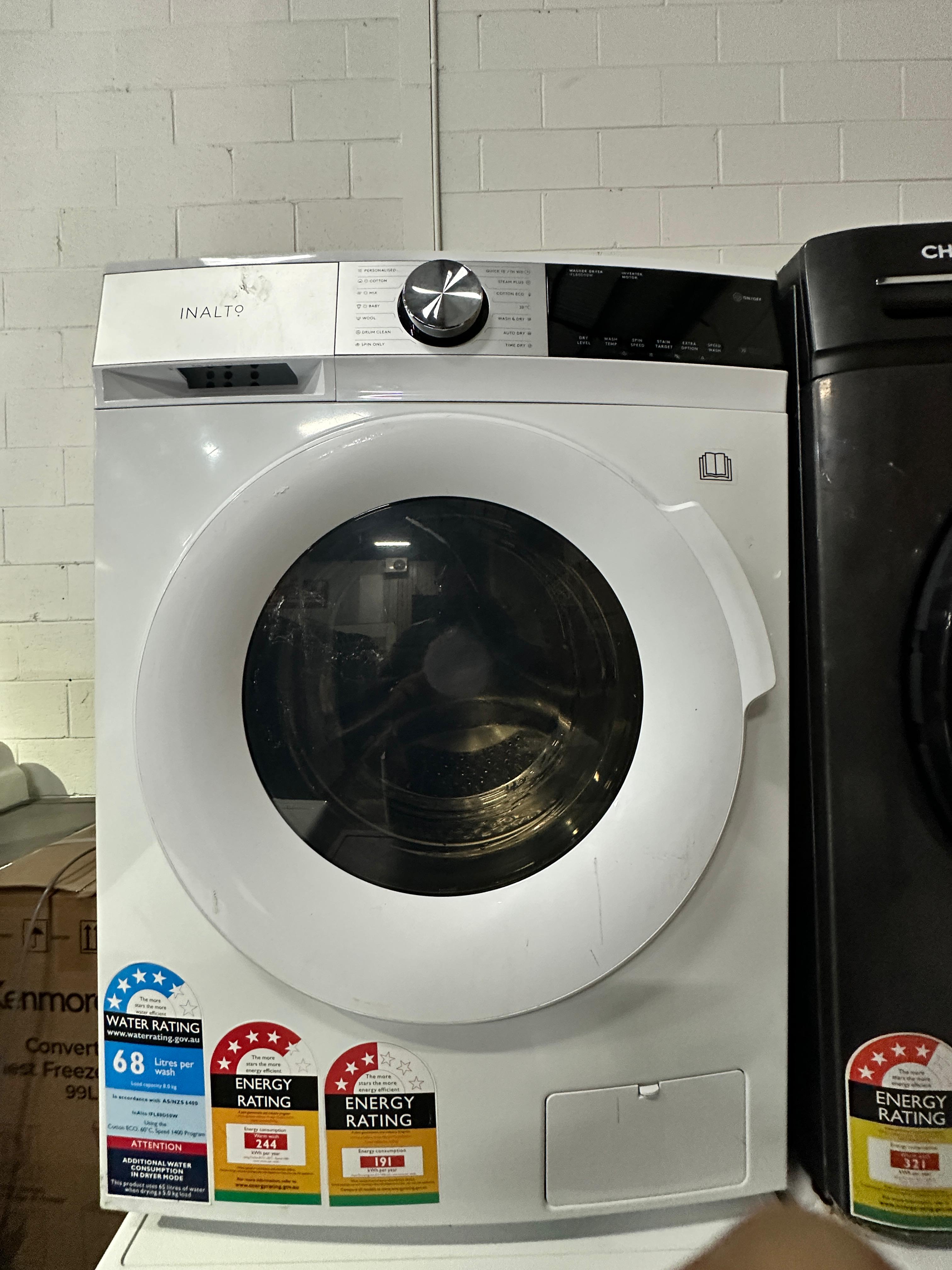 Inalto 8kg Front Load Washer – Refurbished
