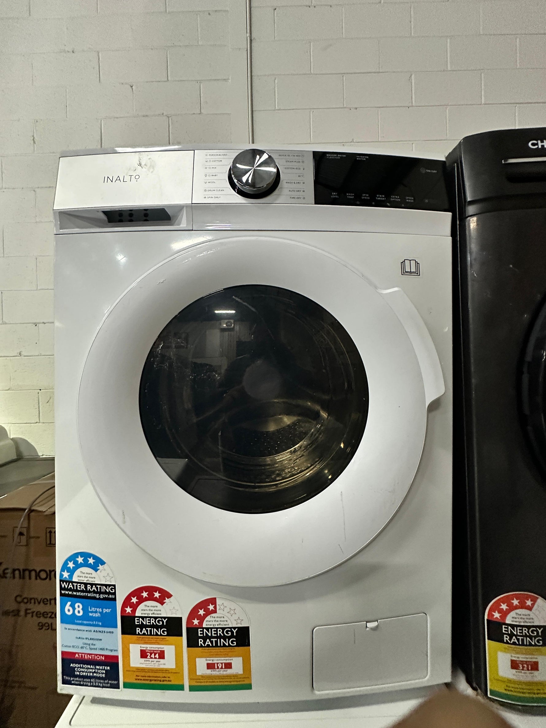 Inalto 8kg Front Load Washer – Refurbished