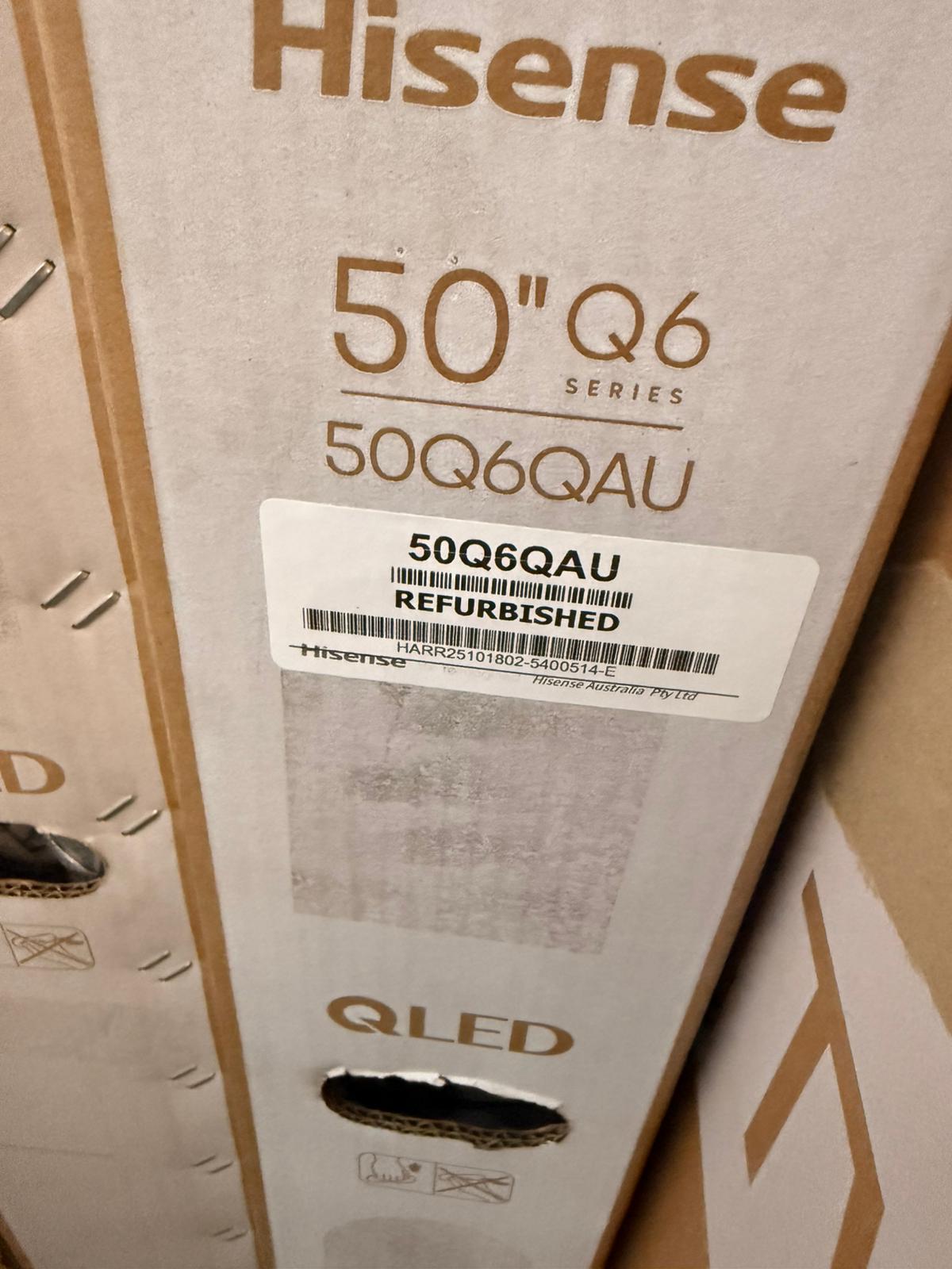 Hisense 50″ QLED 4K Smart TV – Refurbished | Model: 50Q6QAU