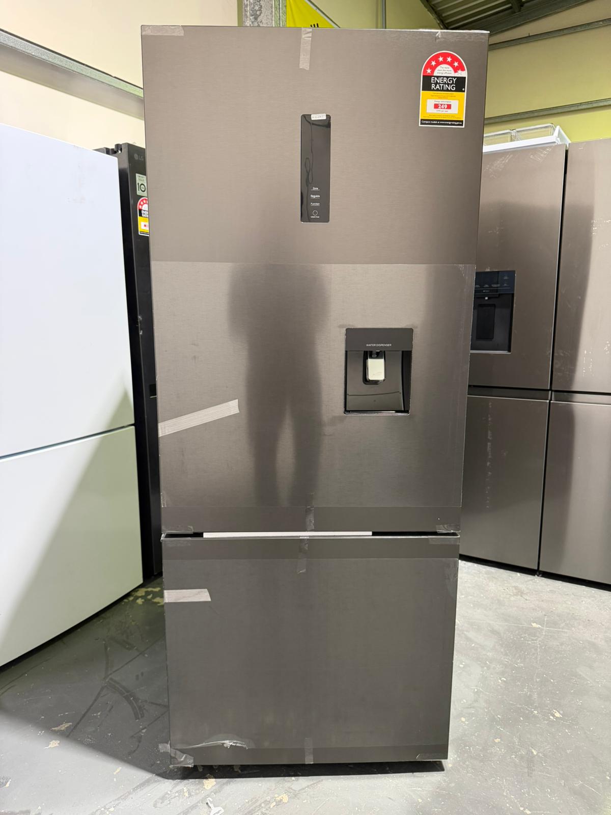 Brand New Kogan 412L Bottom Mount Fridge with Water Dispenser (Stainless Steel) | BRISBANE