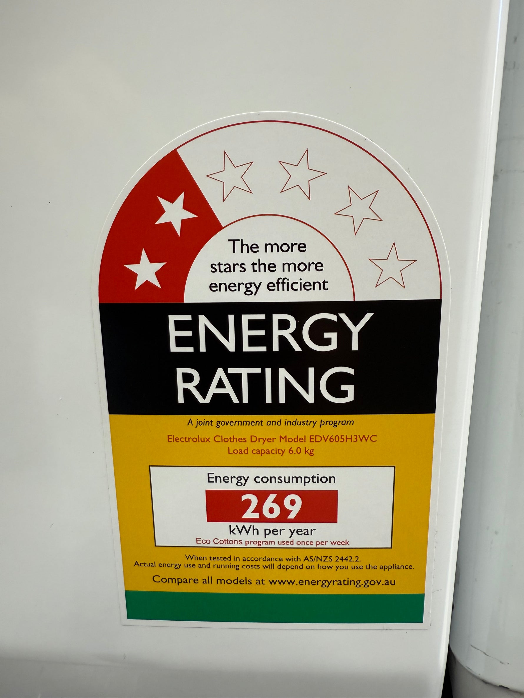 Electrolux 6kg Front Load Dryer – Factory Seconds | EDV605H3WC