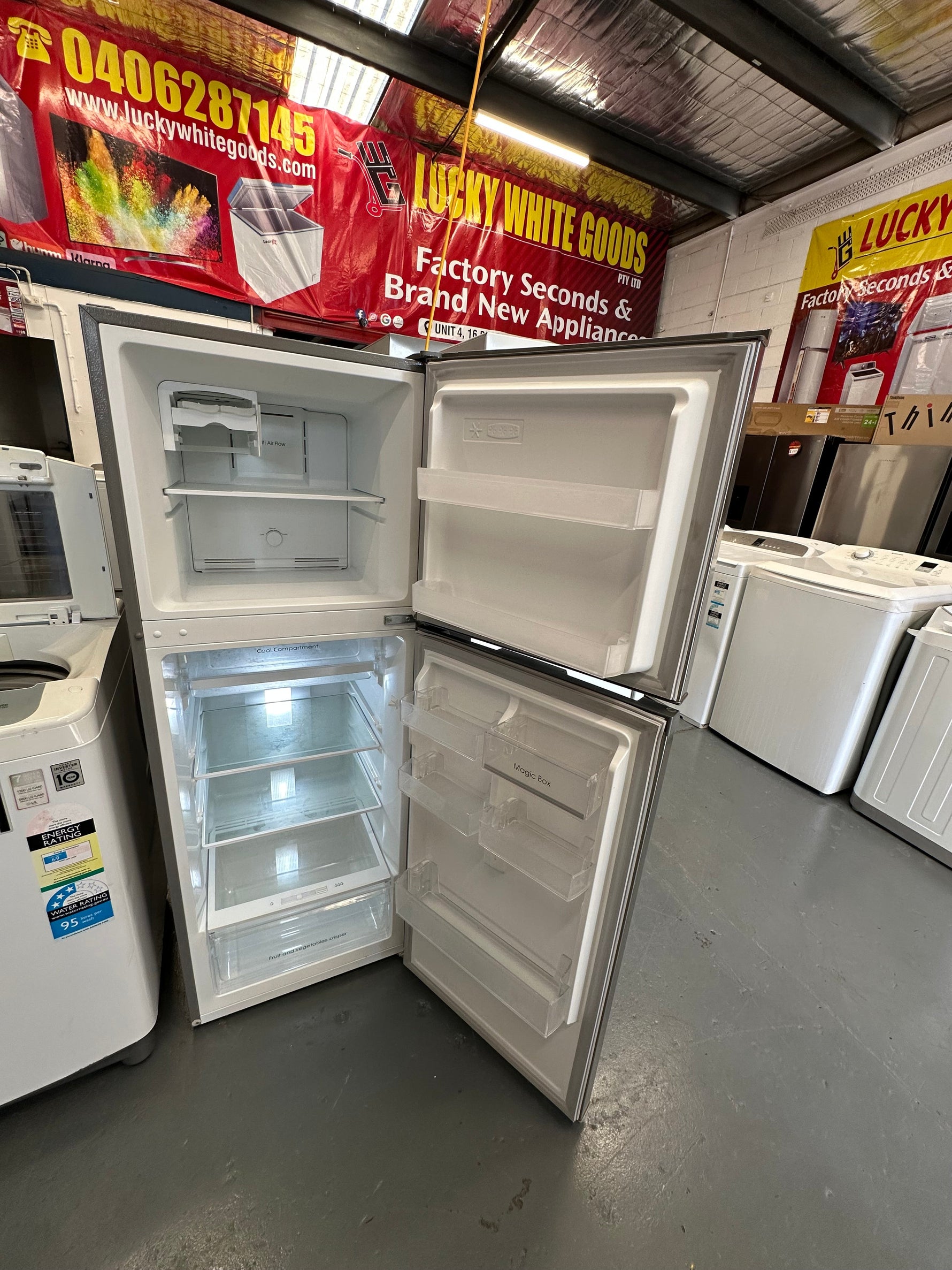 Refurbished Esatto 239 ltr top mount fridge freezer & Lg 6.5 kg top loader washer | SYDNEY