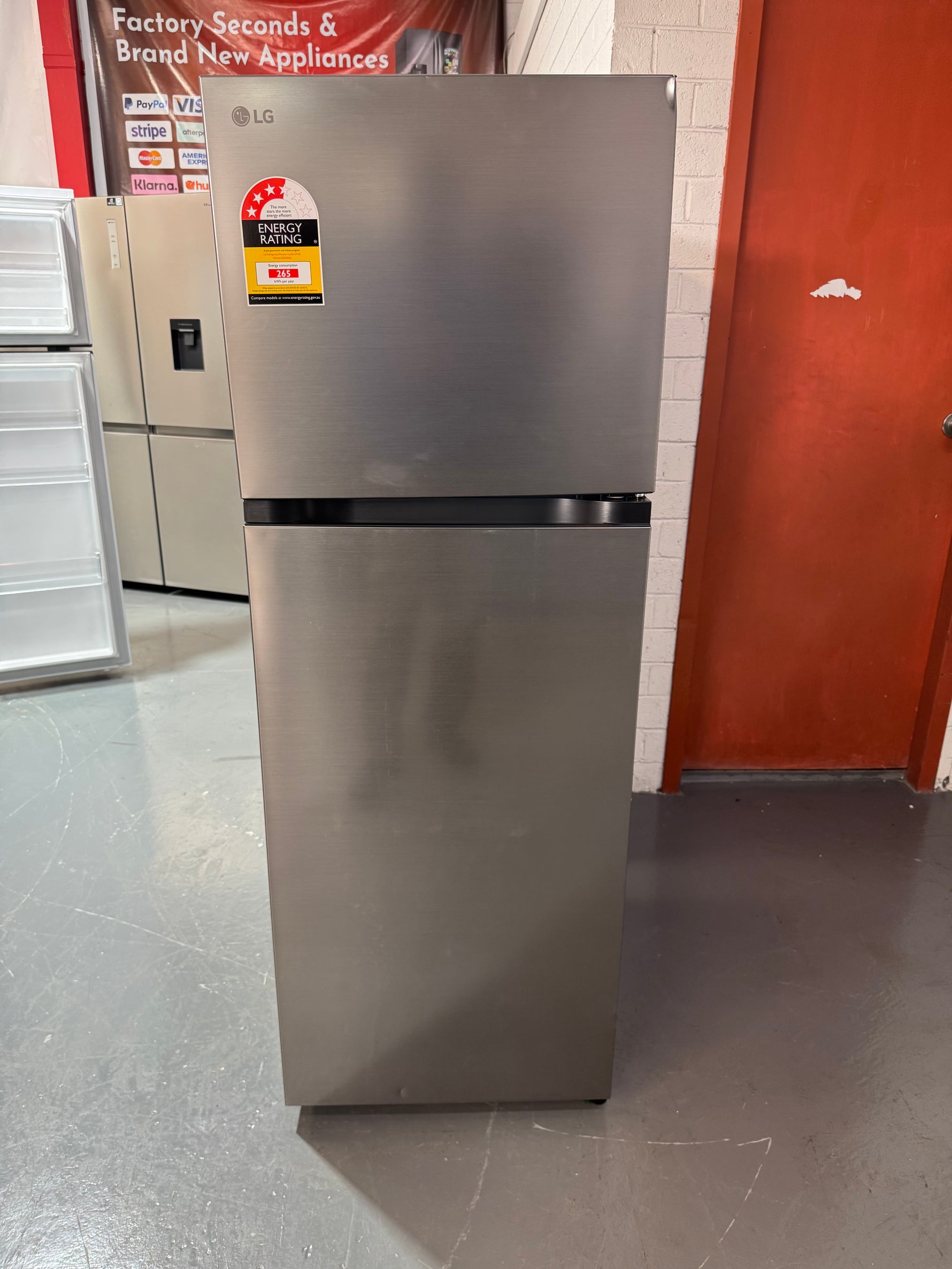 Factory Seconds LG 243L Top Mount Refrigerator Stainless Steel GT-1SI