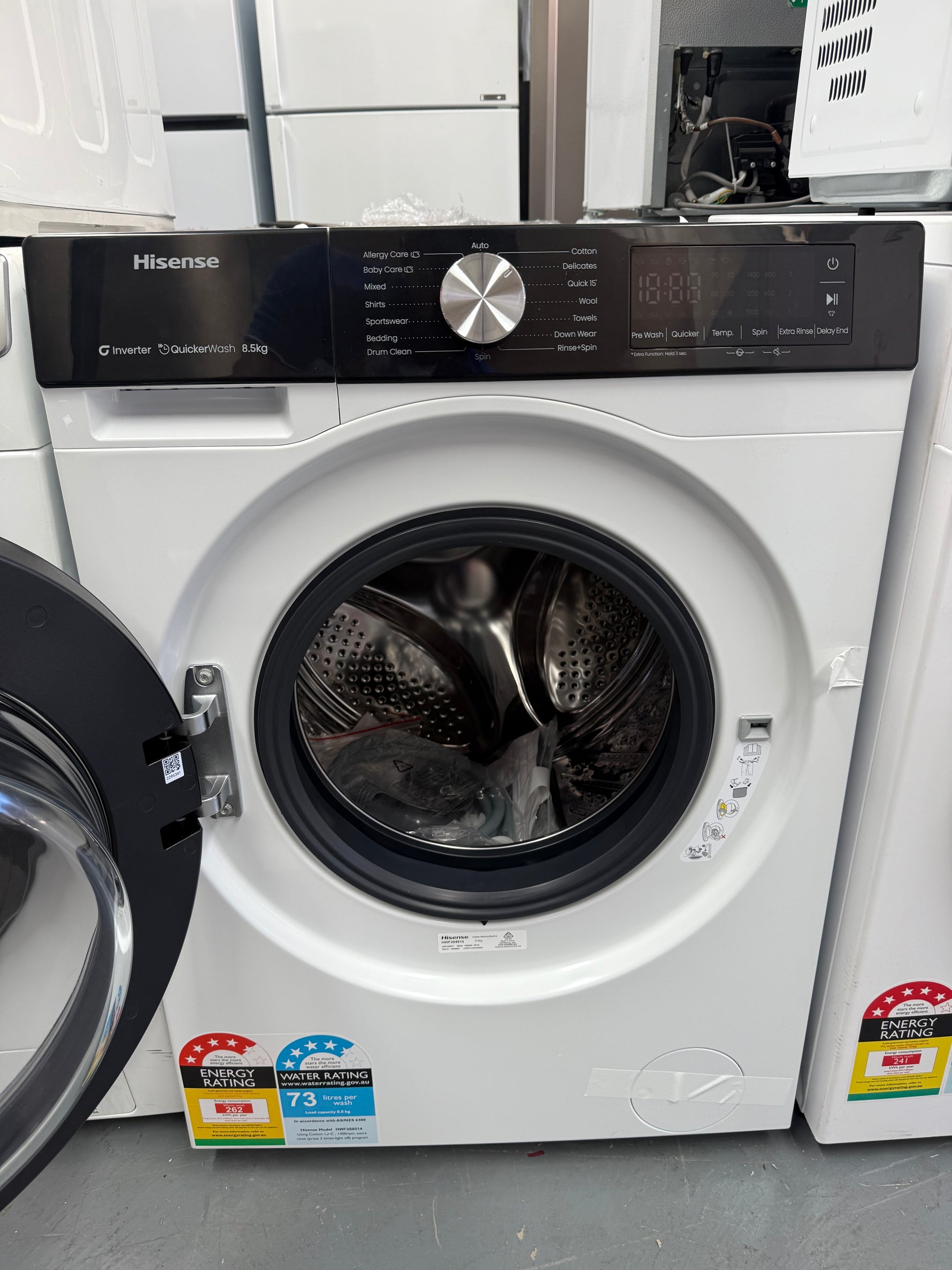 Hisense 8.5kg Front Load Washer – Factory Seconds | HWF3S8514