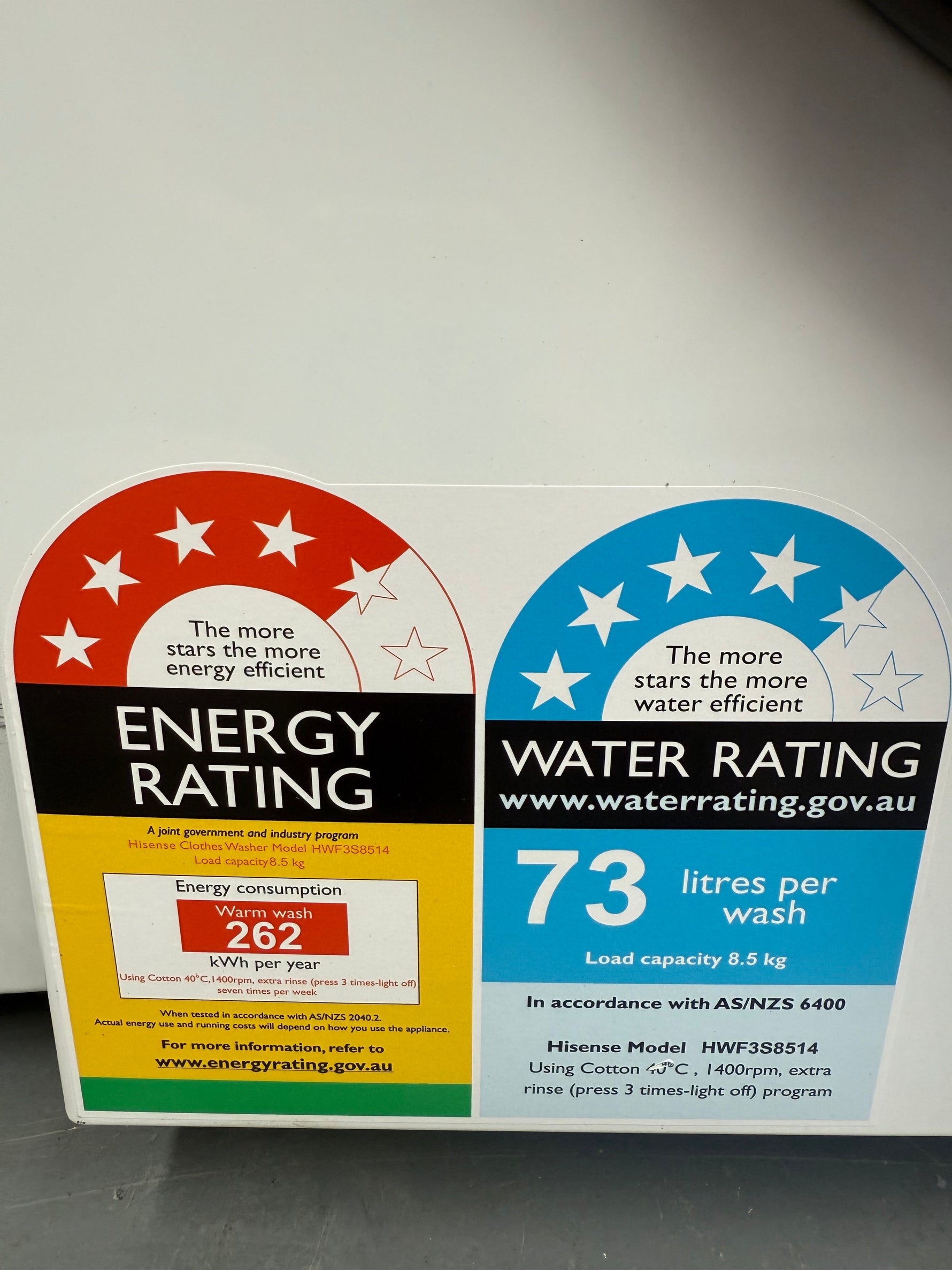 Hisense 8.5kg Front Load Washer – Factory Seconds | HWF3S8514