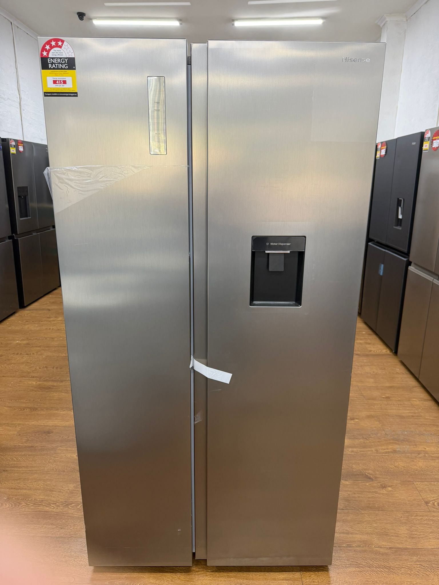 Hisense 540L PureFlat Side By Side Fridge – Silver – HRSBS540SW – Factory Seconds | RESERVOIR