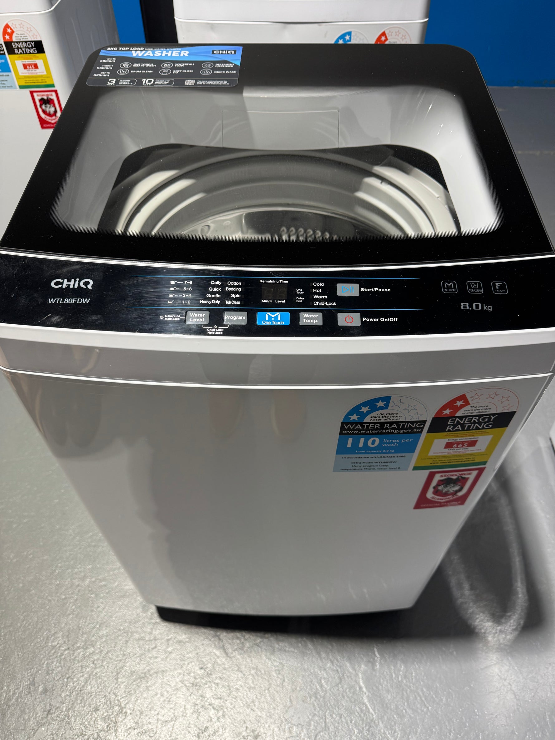 Refurbished Chiq 8kg washing machine