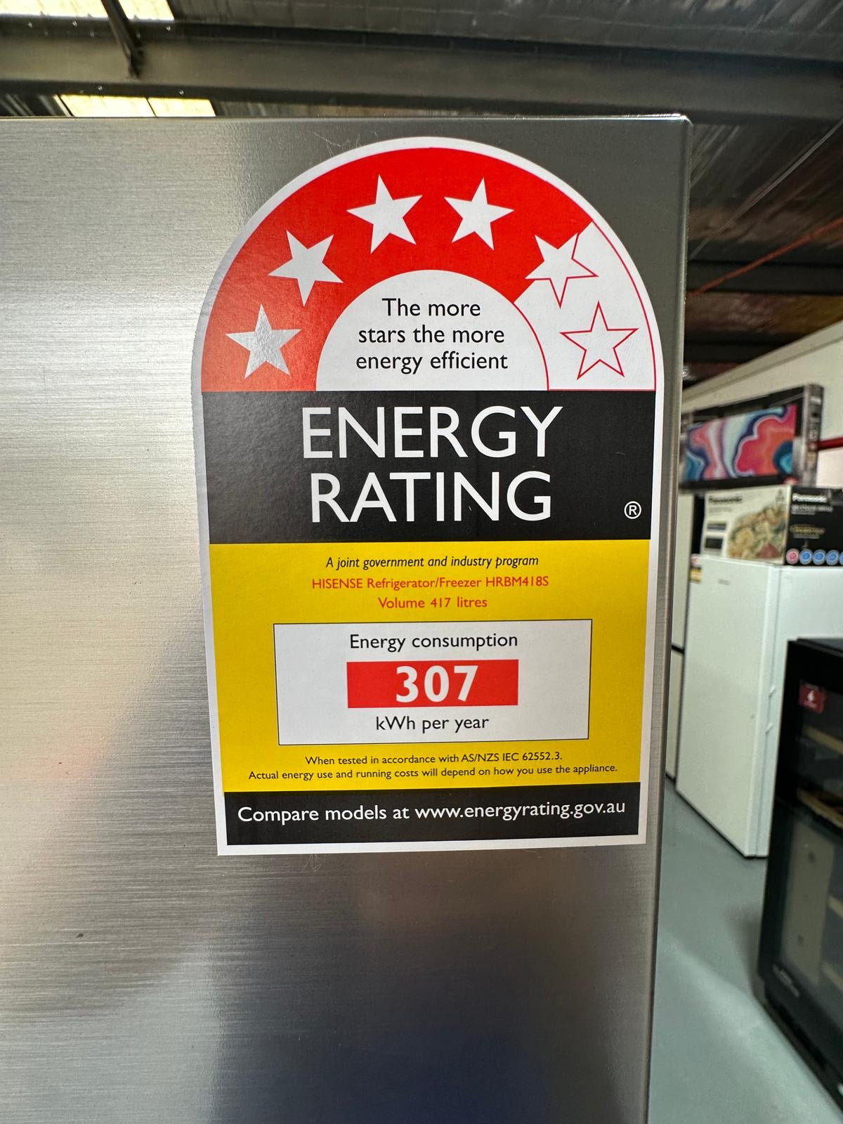 Factory Seconds Hisense 417L PureFlat Bottom Mount Refrigerator Silver HRBM418S and Refurbished Fisher&Paykel 7kg Washing Machine | SYDNEY