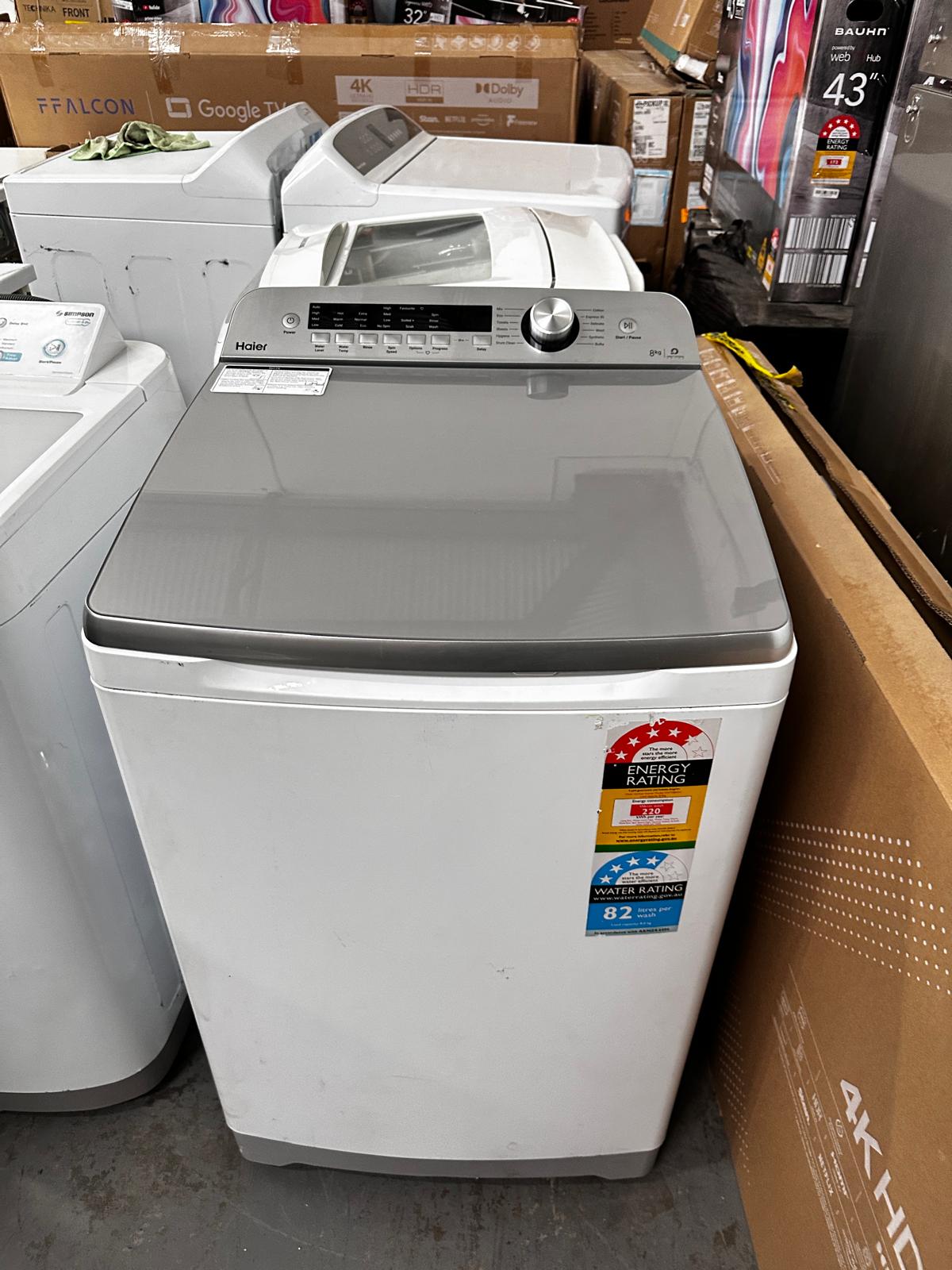 Refurbished Haier 8kg Top Load Washer HWT08ANI | ADELAIDE