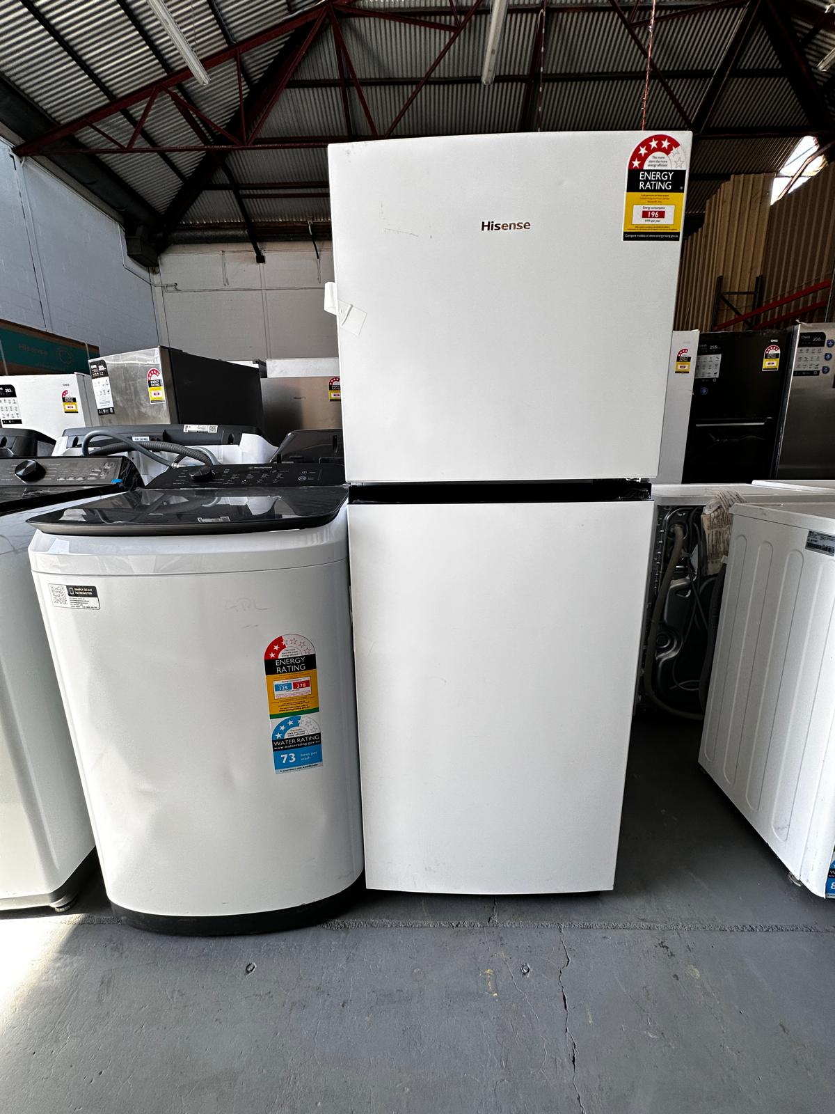 Hisense 205L Top Mount Fridge Freezer HRTF206 – Westinghouse 6kg Top Load Washer WWT6084J5WA – Factory Seconds | ADELAIDE