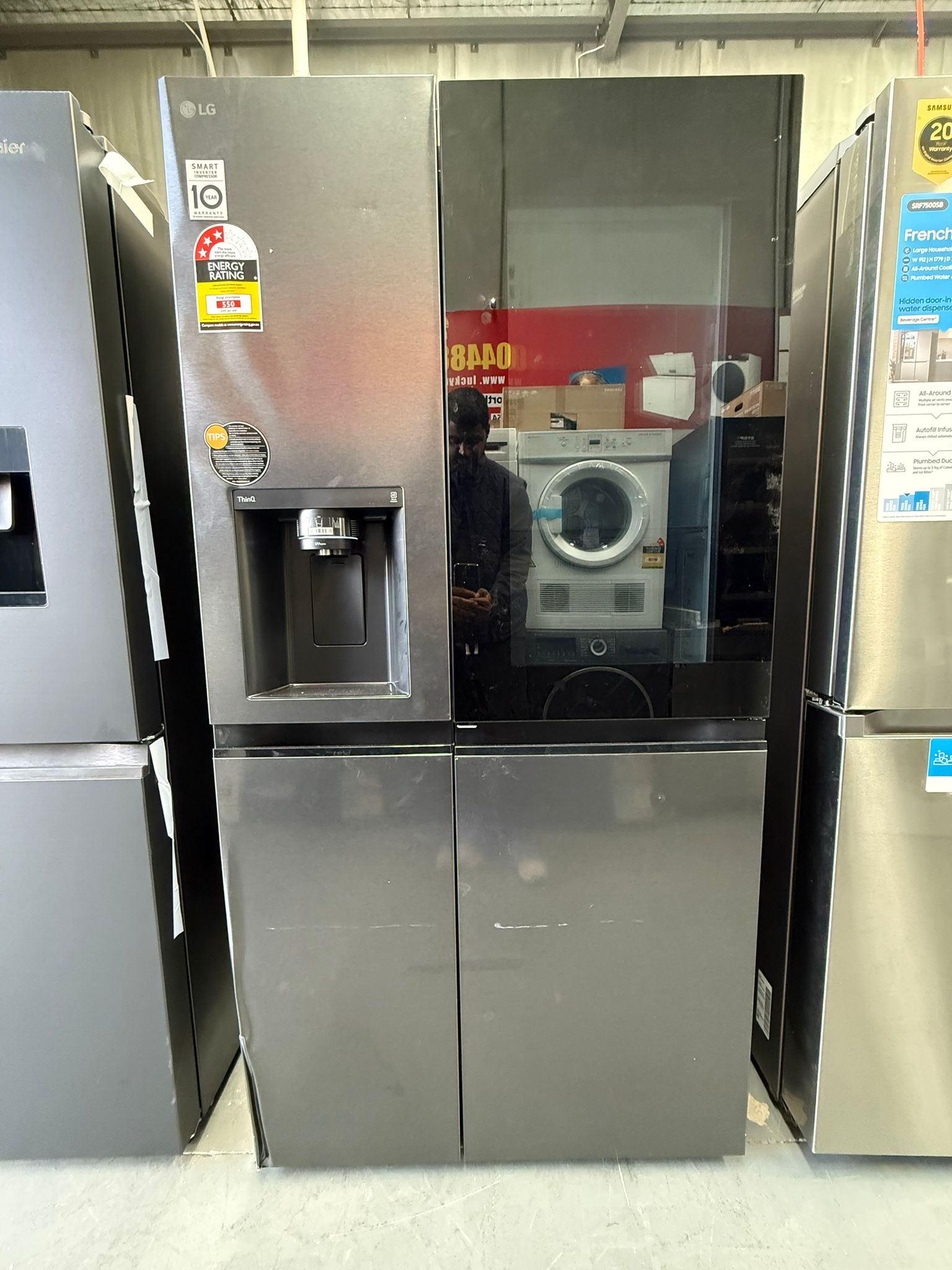 LG 635L Side by Side Refrigerator – GS-V600MBLC – Factory Seconds | MELBOURNE