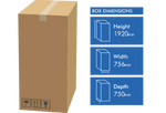 CHiQ 380L Vertical Hybrid Fridge Freezer – Brand New